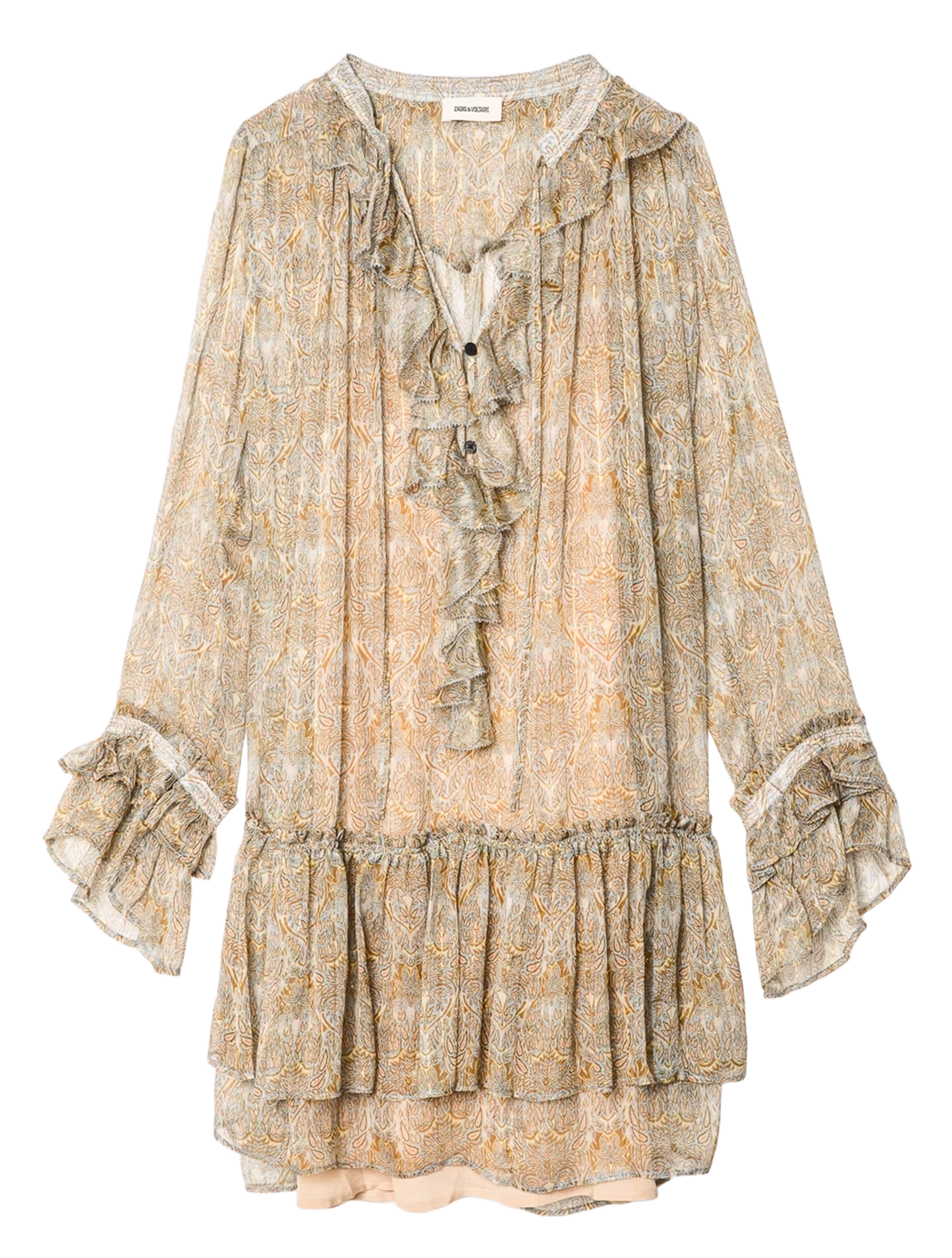 Robe courte imprimée ralice ZADIG&VOLTAIRE Bleu