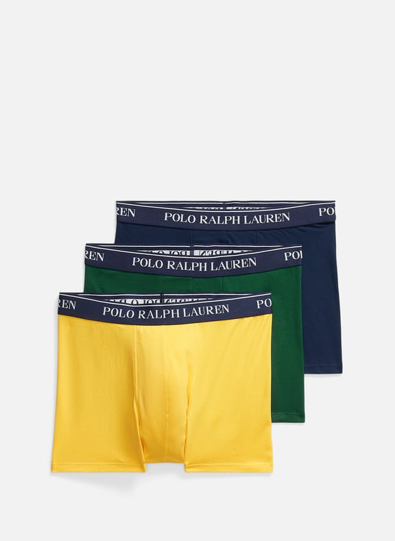 Pack of three cotton boxers Multicolour by POLO RALPH LAUREN POLO RALPH LAUREN Pack of three cotton boxers Multicolour