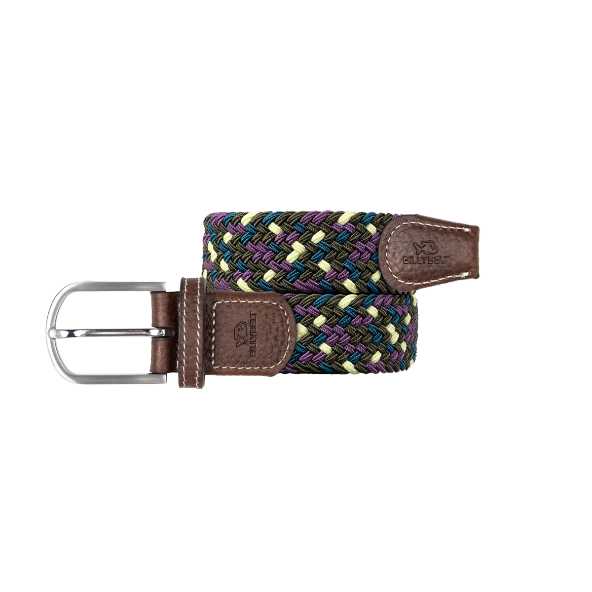 Ceinture tressée élastique multicolore BILLYBELT Multicolore