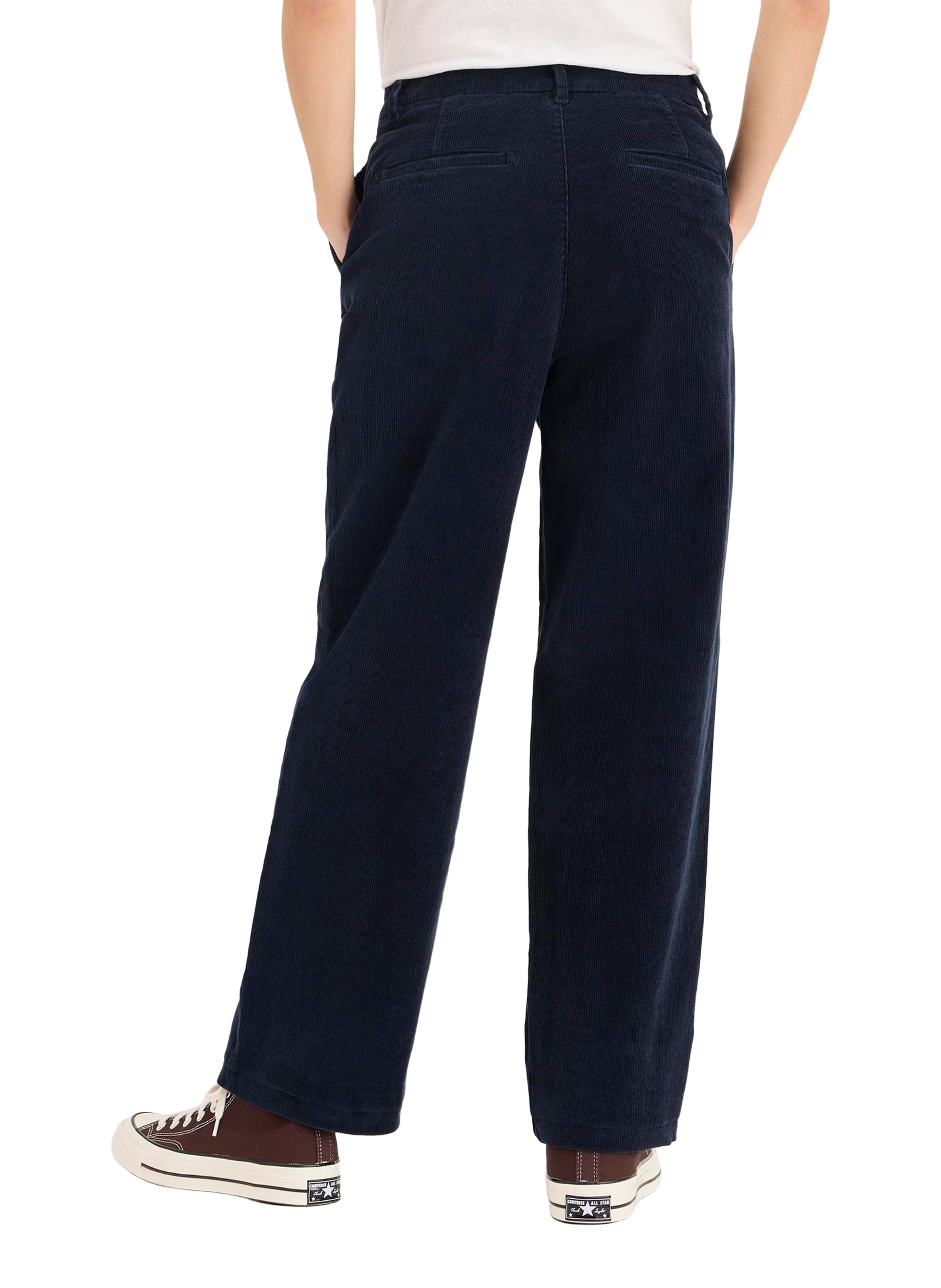 DOCKERS Straight cotton trousers Blue