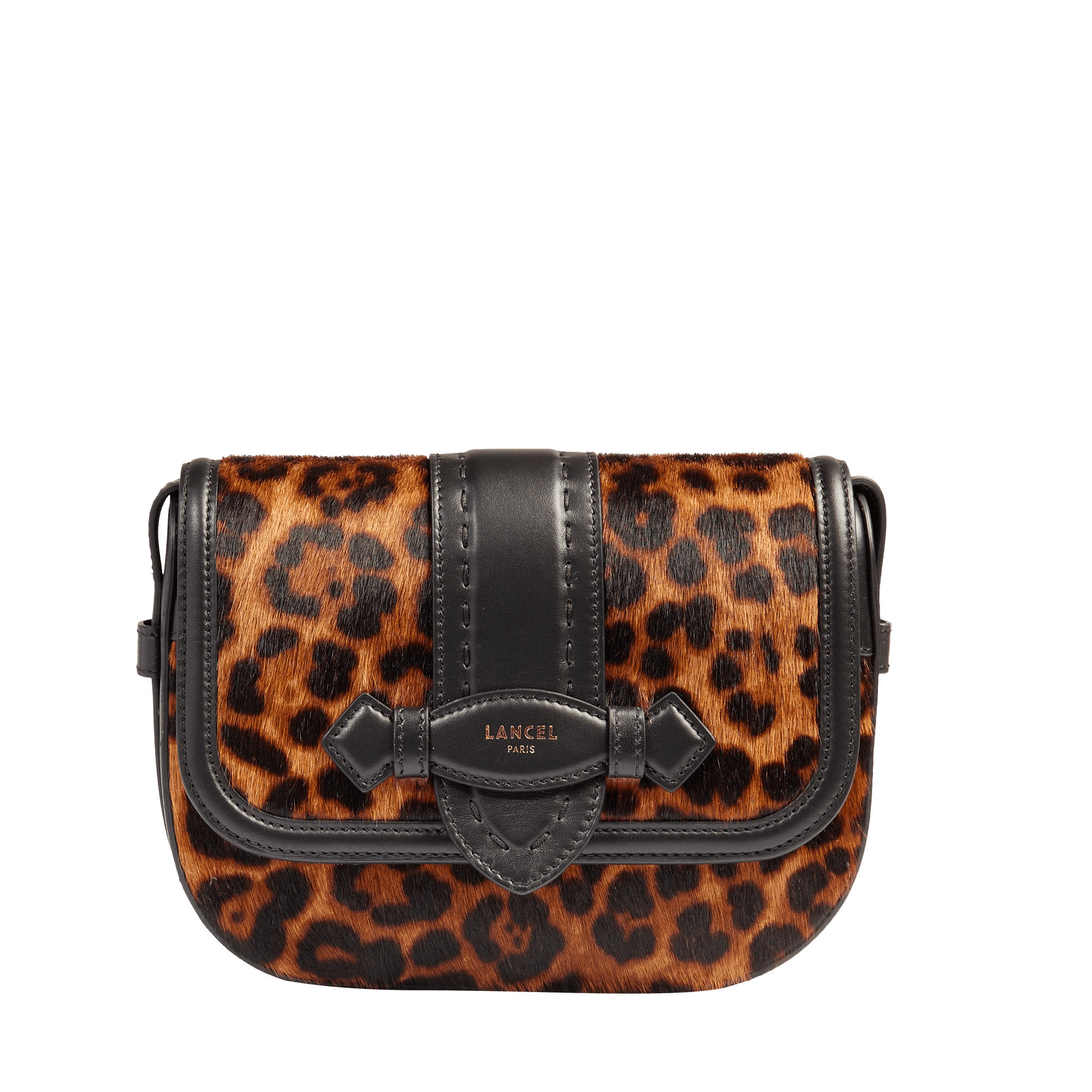 Sac rabat s sienna de lancel en cuir LANCEL Noir