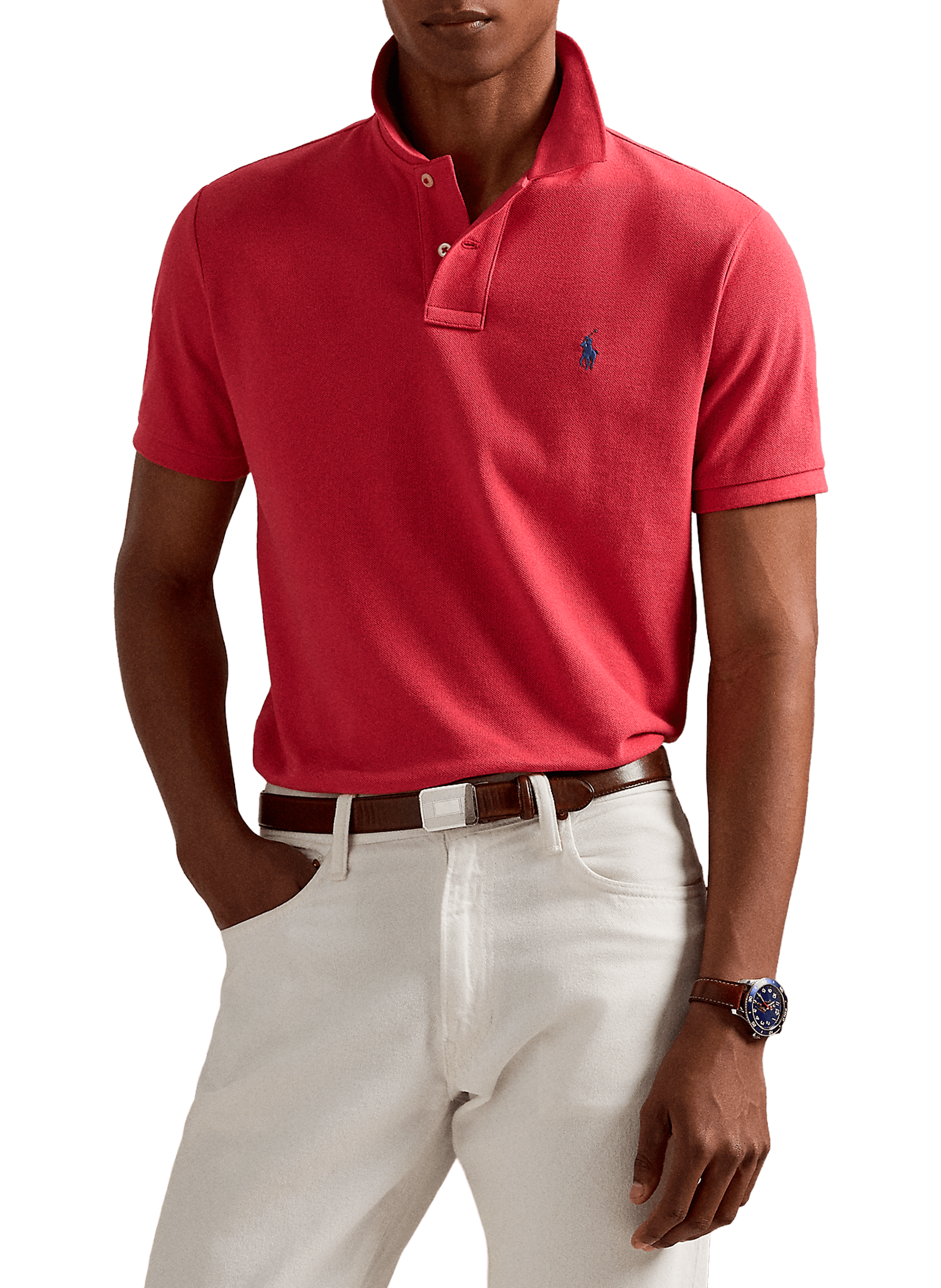 POLO RALPH LAUREN Polo en coton Rouge