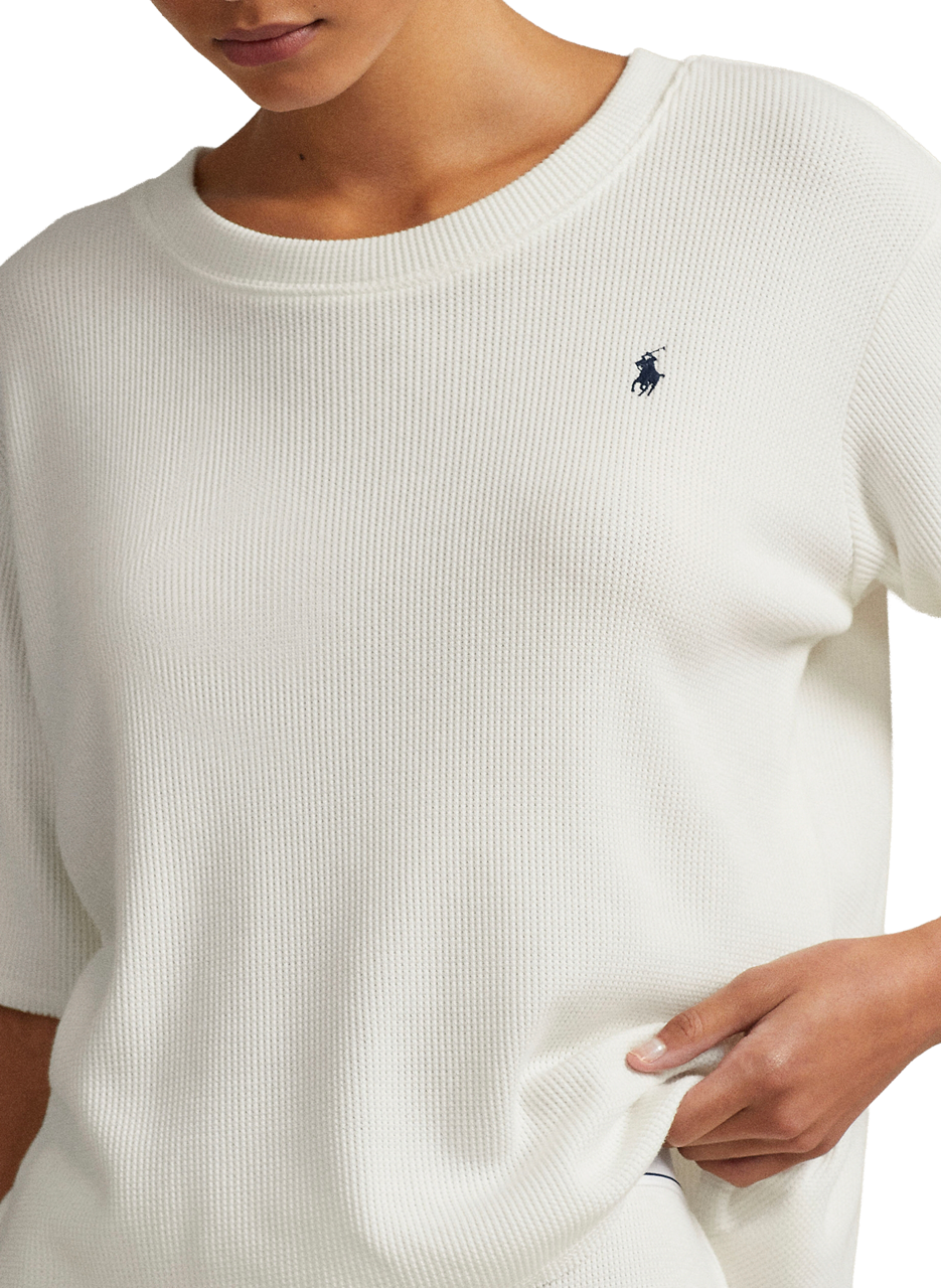 Ensemble pyjama en coton gaufré mélangé POLO RALPH LAUREN Beige