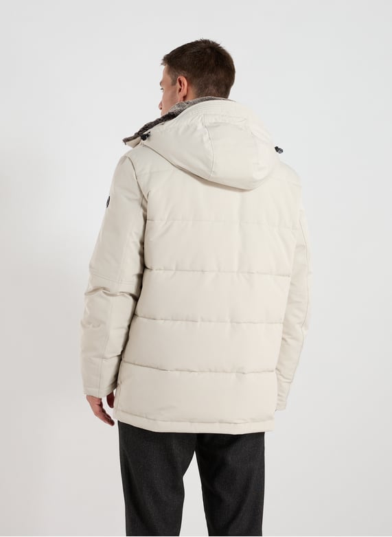 Straight hooded parka | Grey by STRELLSON Straight hooded parka Grey