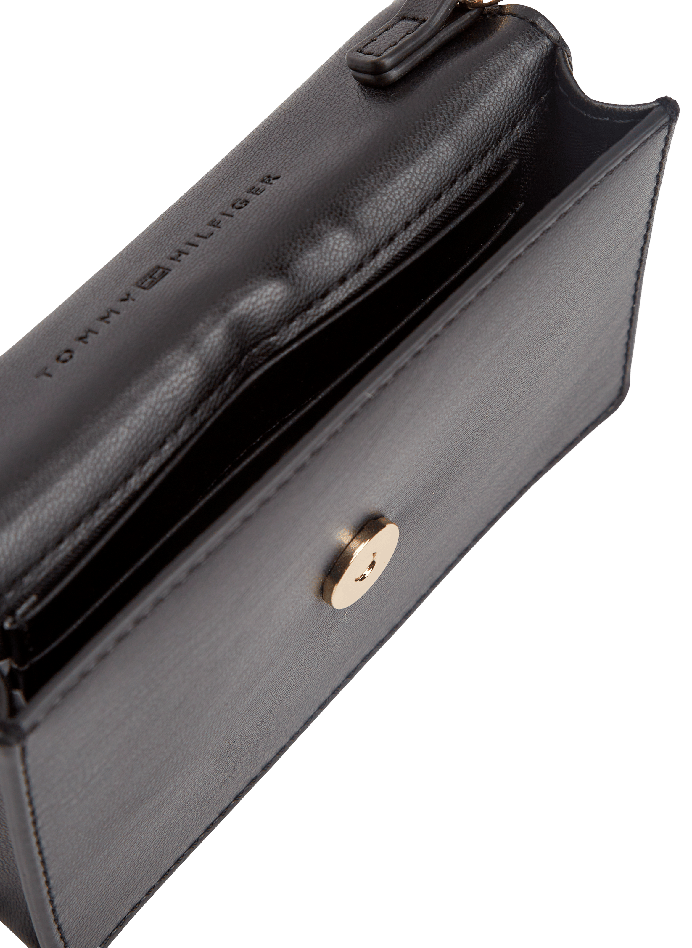 Portefeuille avec chaînette effet cuir TOMMY HILFIGER Noir