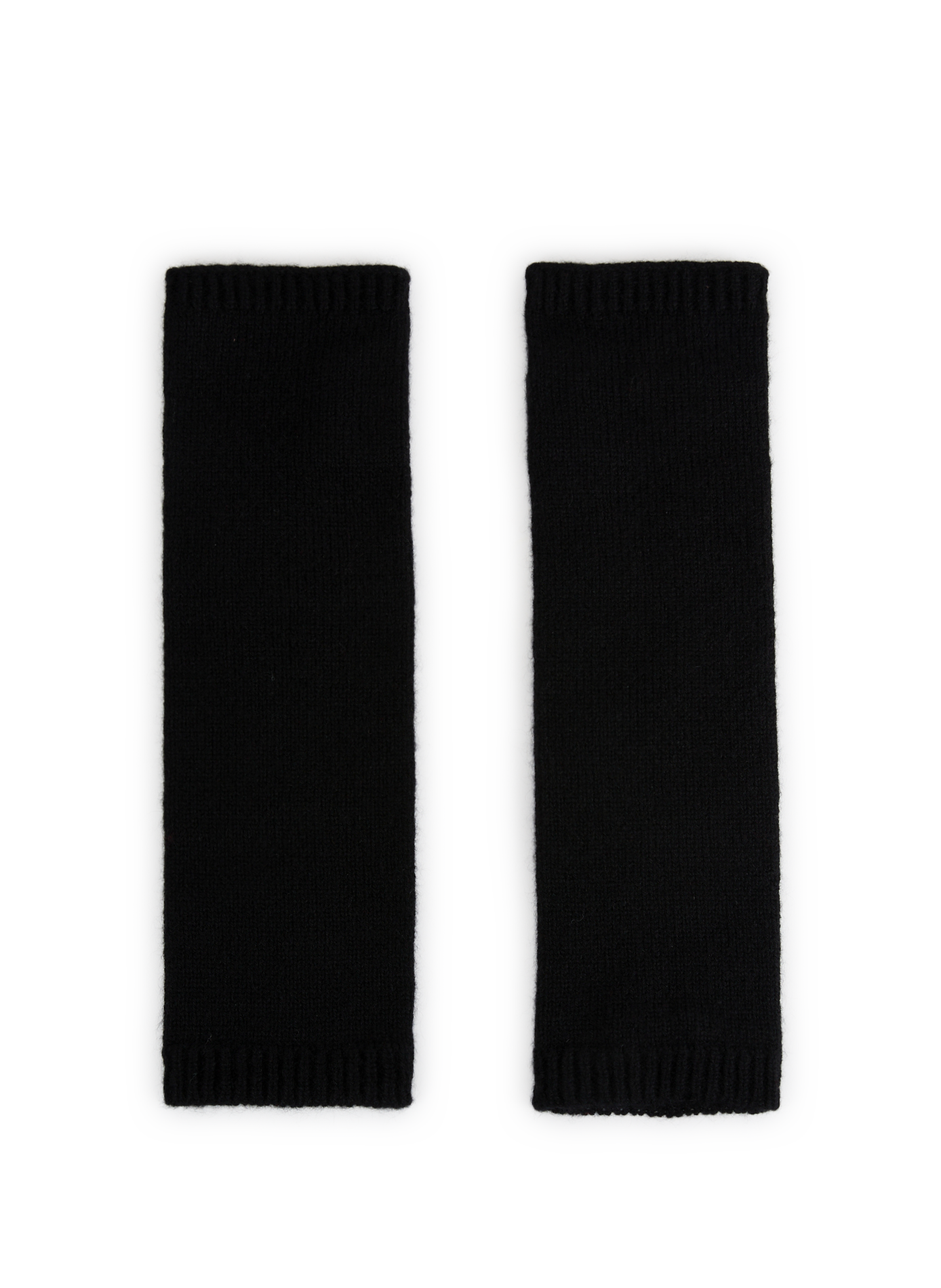 SAISON 1865 Mitaines côtelées en cachemire Noir