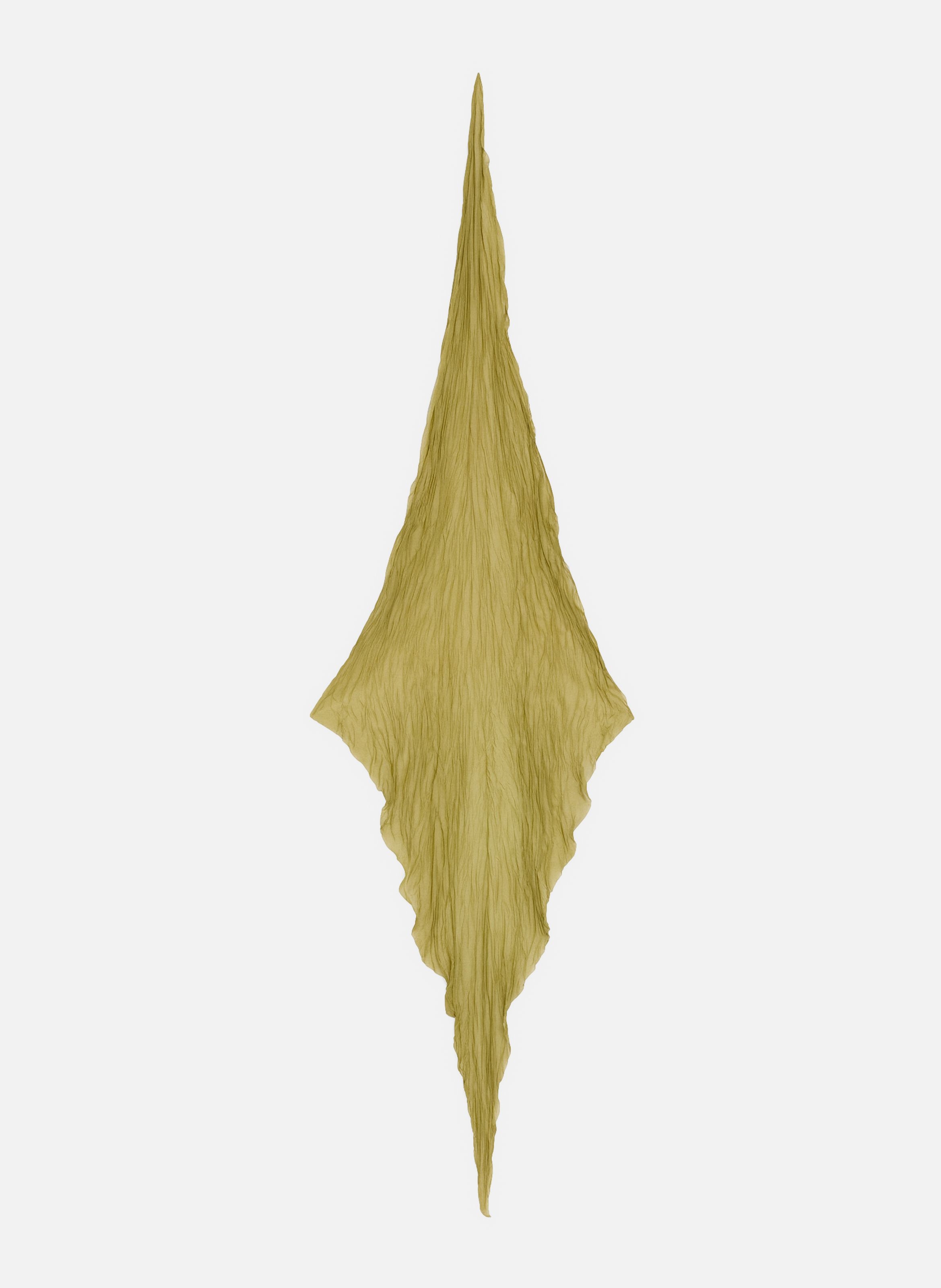 Foulard froissé unisexe AMI PARIS Vert