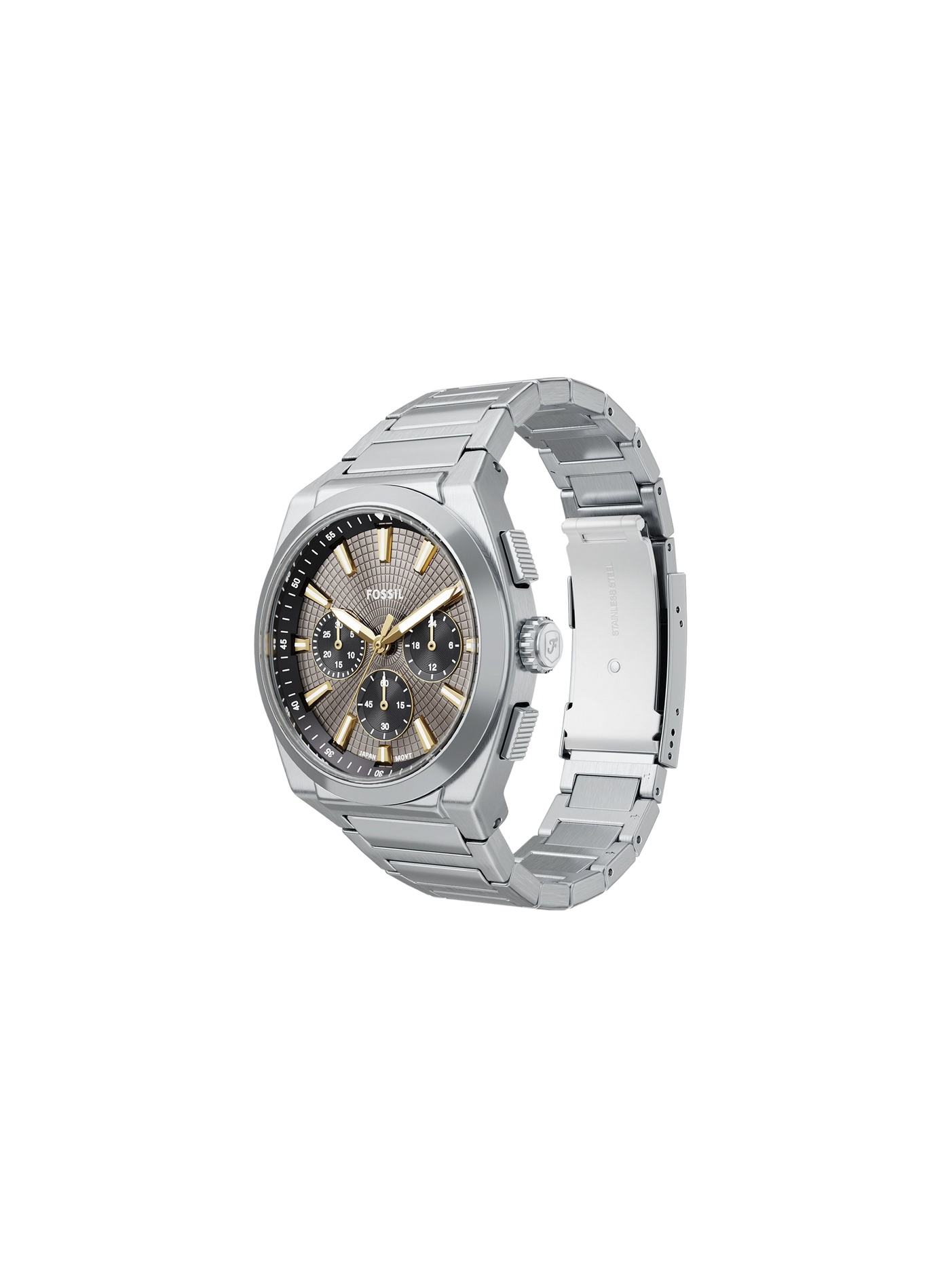 Montre Everett en acier FOSSIL Gris