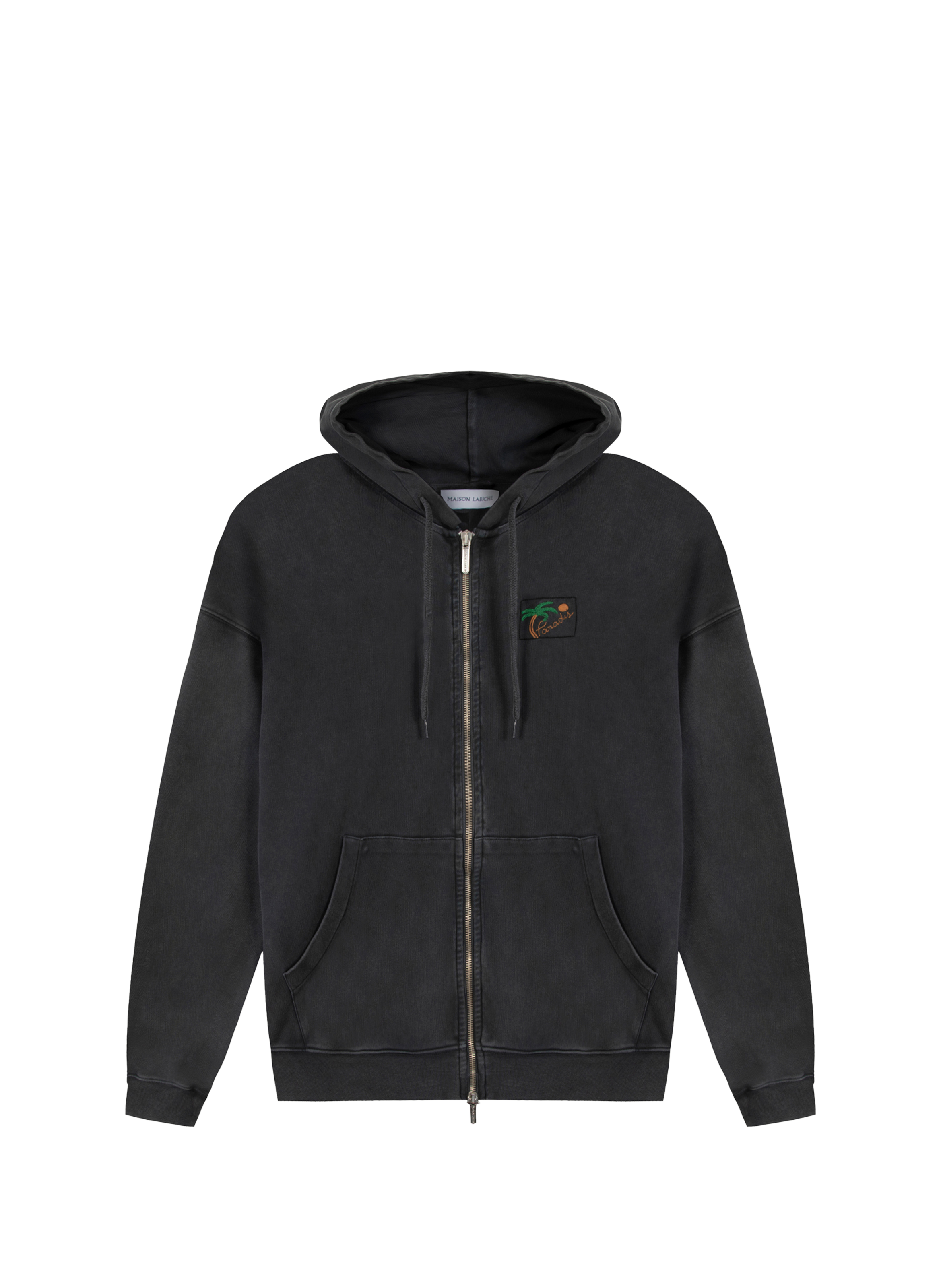 Sweatshirt brodé Gourgaud Palm en coton  MAISON LABICHE Noir