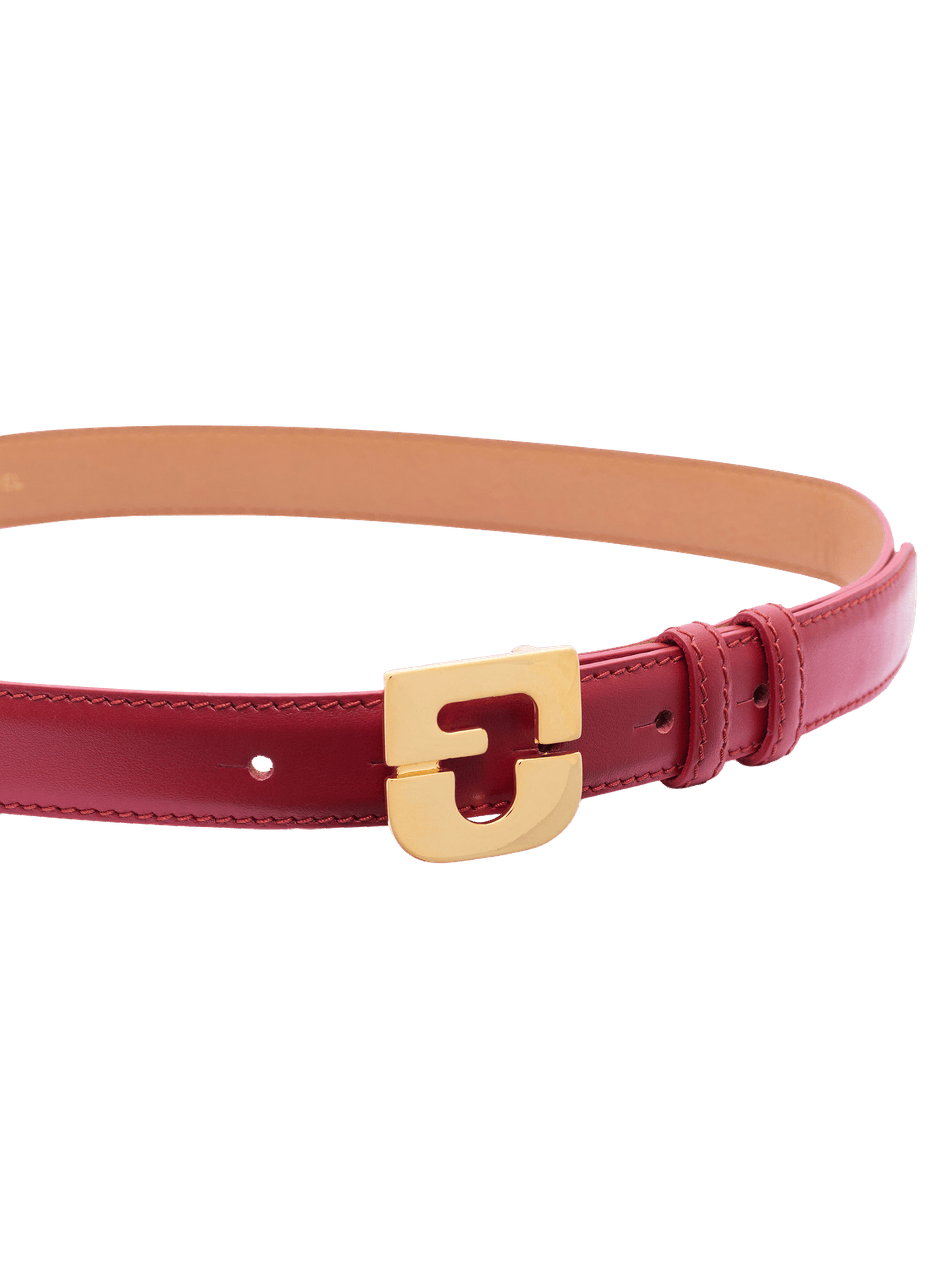 Ceinture signature en cuir - le lauren GERARD DAREL Rouge