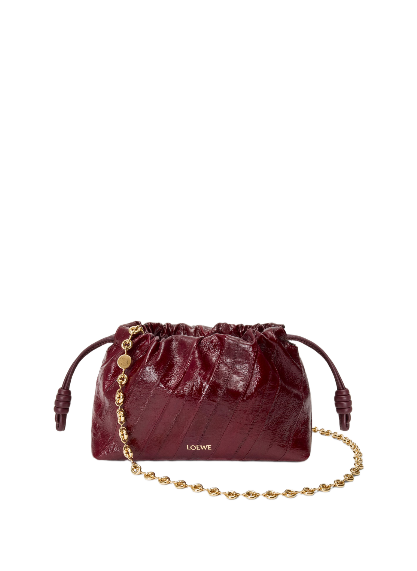 Mini Flamenco purse en cuir de myxine LOEWE Rouge