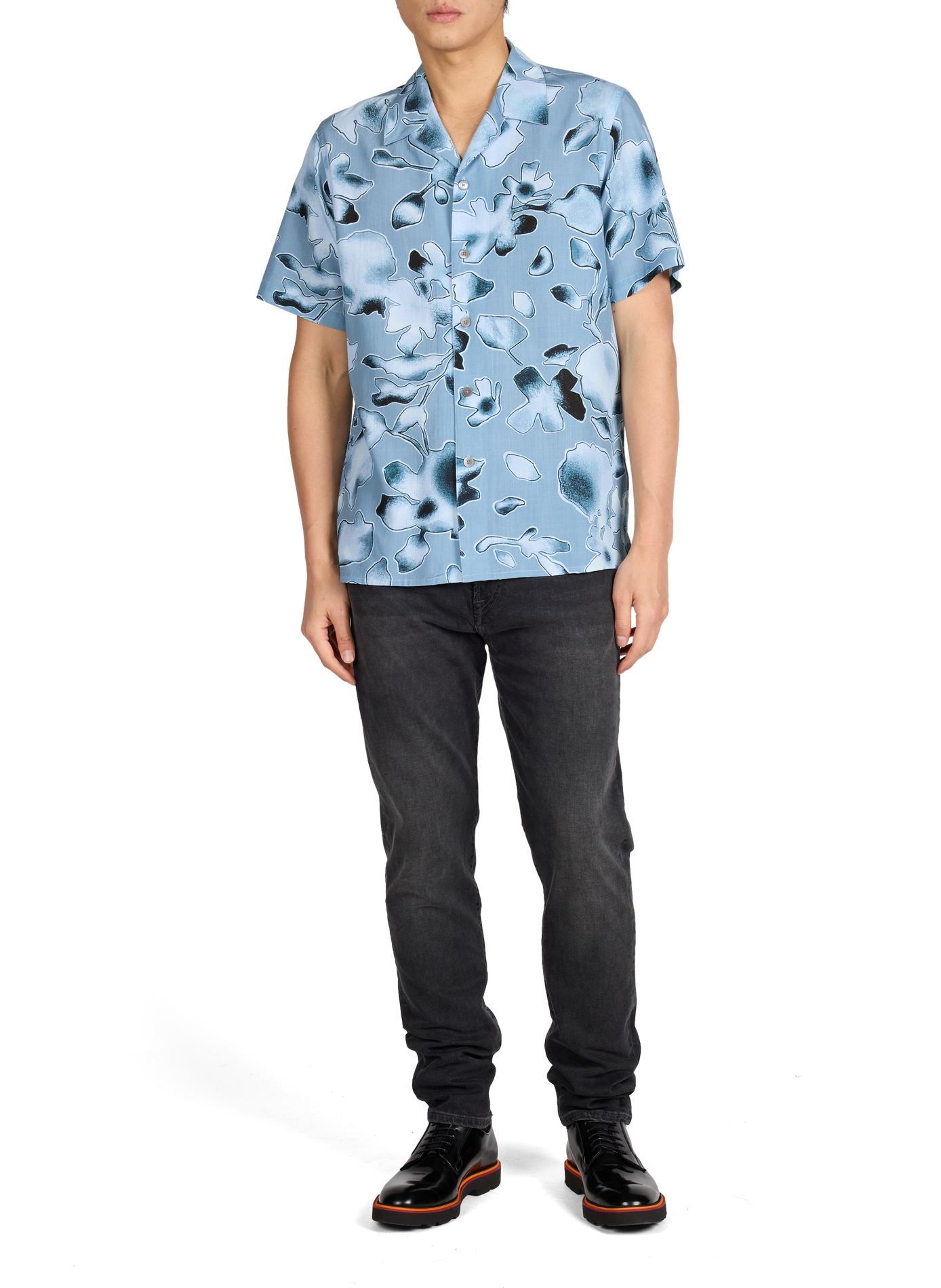 Jean cinq poches en coton mélangé PAUL SMITH Marron