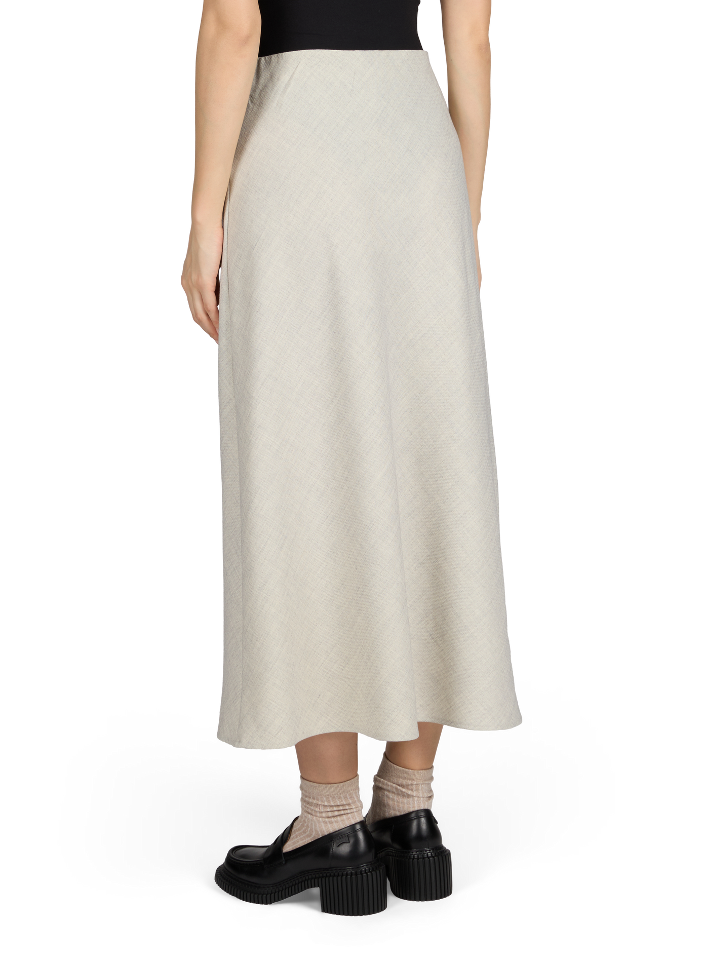 Jupe longue sirène élastiquée OBJECT Gris