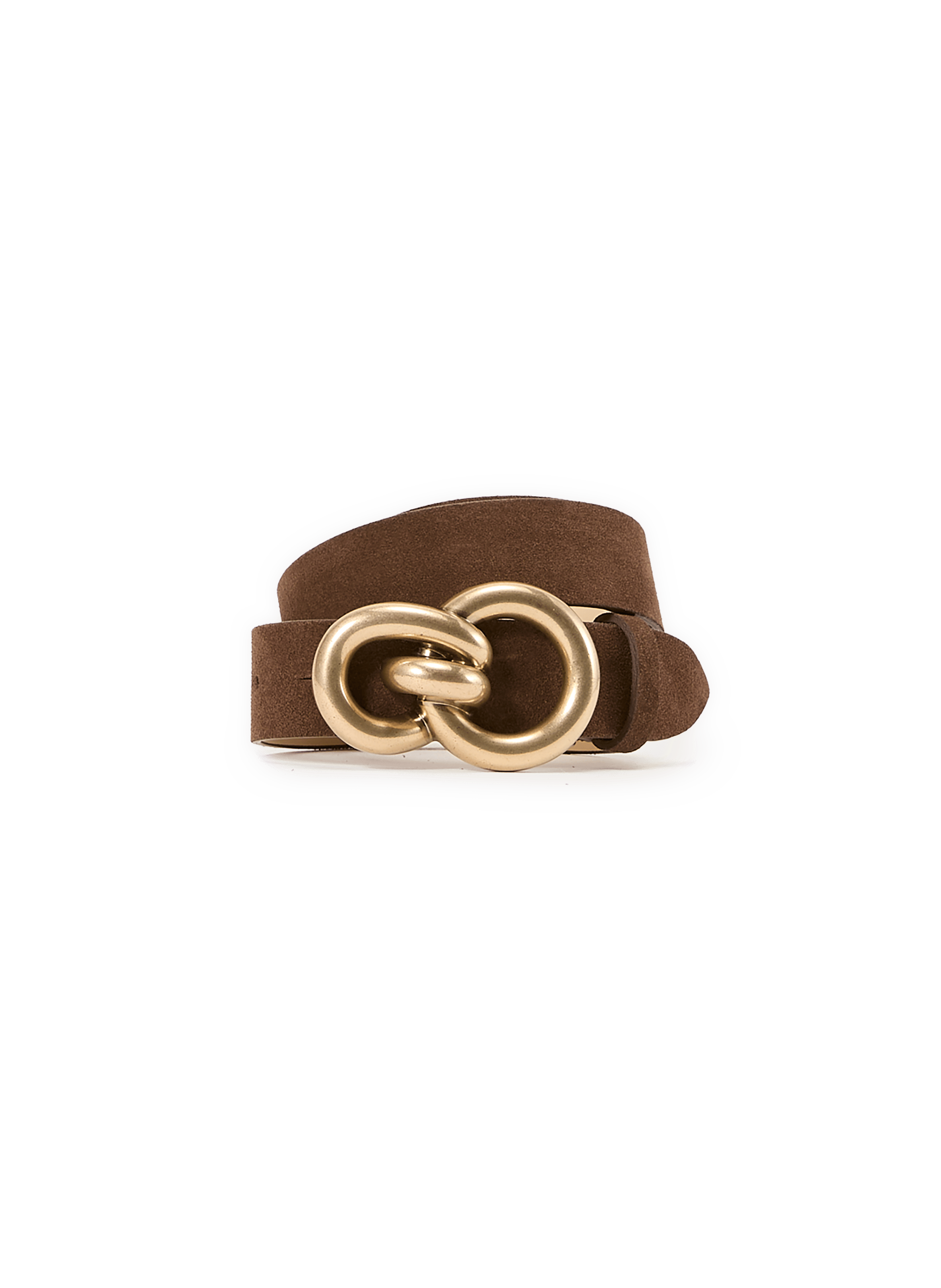 Ceinture en cuir suédé SAISON 1865 Marron