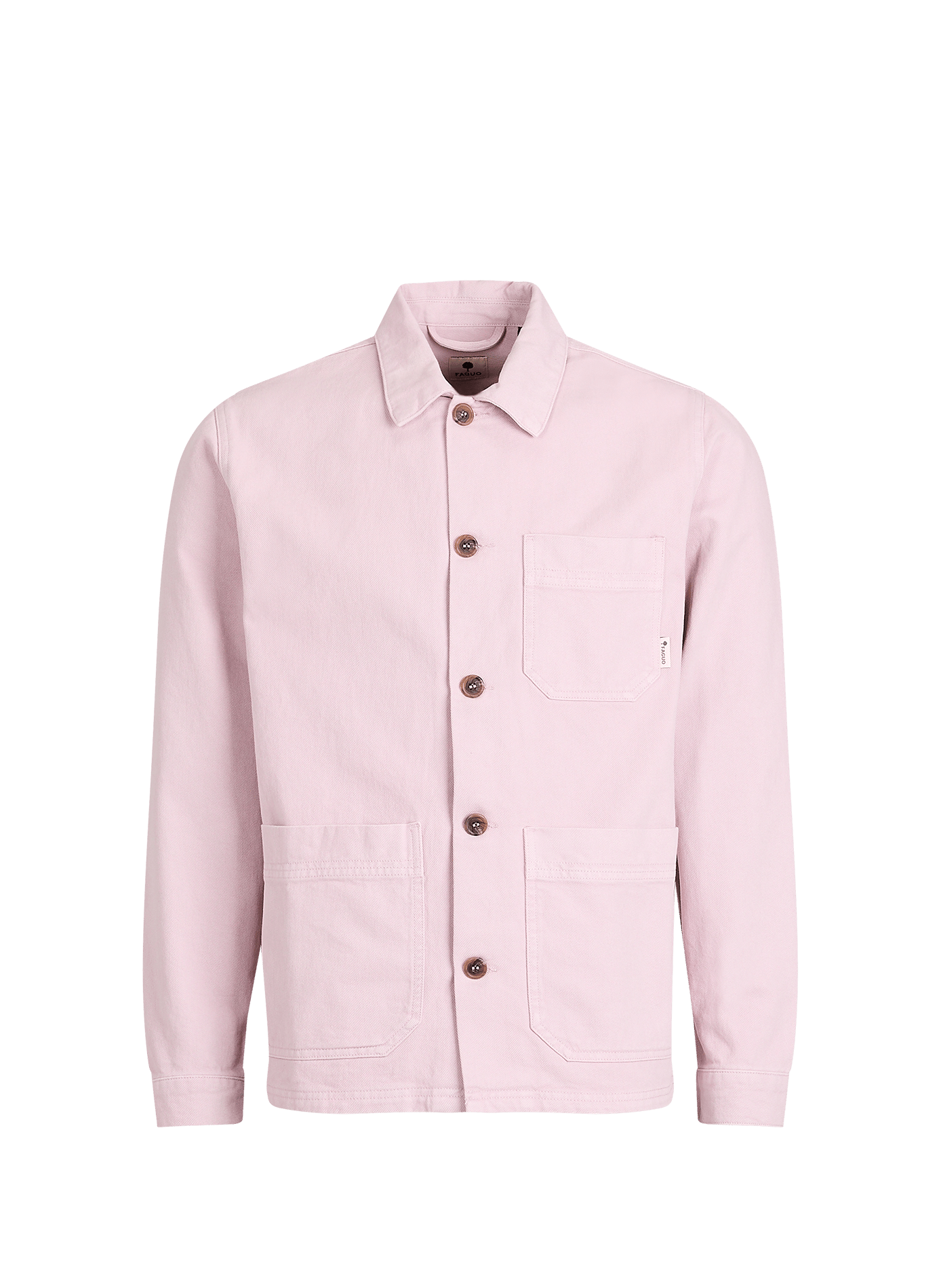 Solid buttoned straight jacket FAGUO Purple