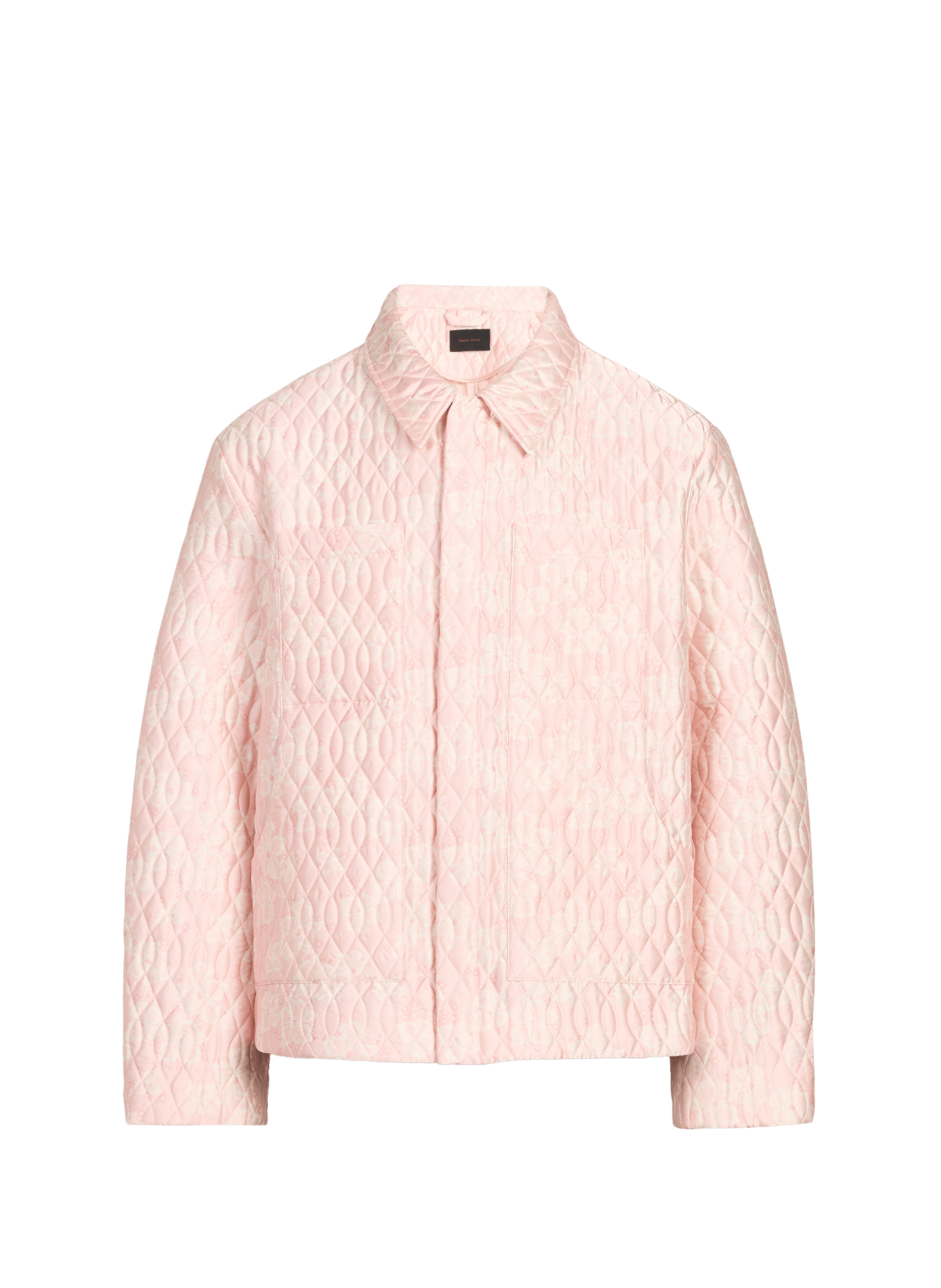 Chaqueta ligera acolchada con cuello clásico. SIMONE ROCHA Rosa