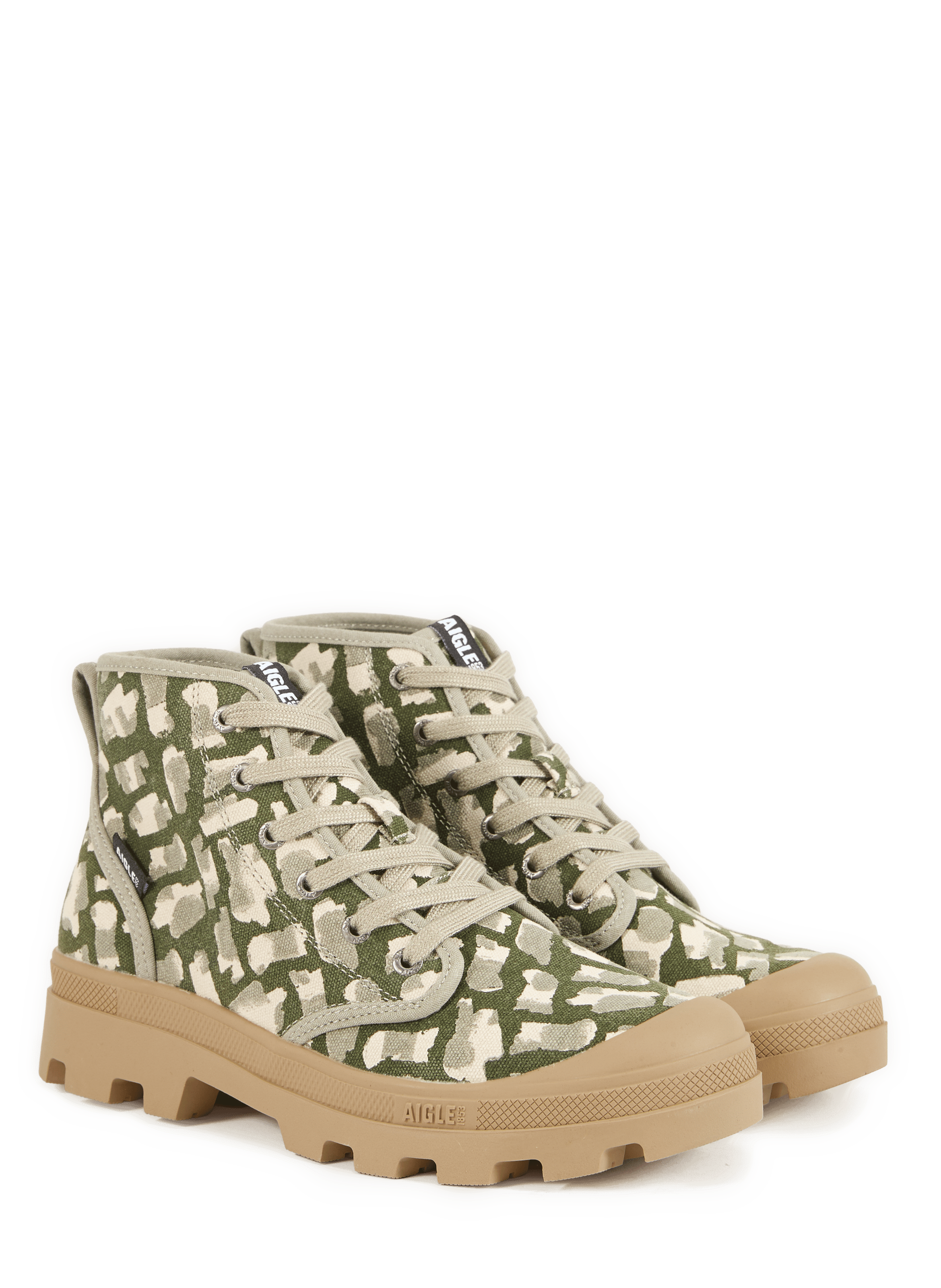 Baskets imprimées Tenere en coton mélangé AIGLE Vert