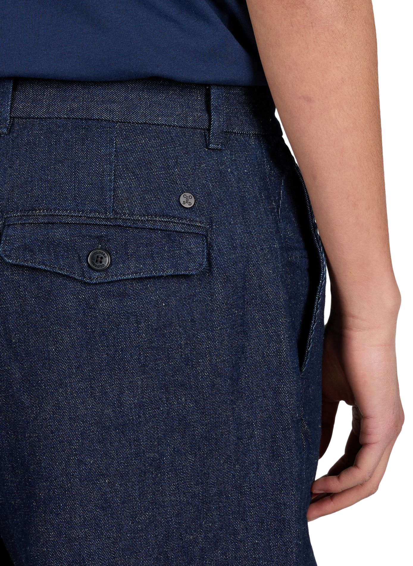 Wide-leg jeans in cotton and hemp CLOSED Blue