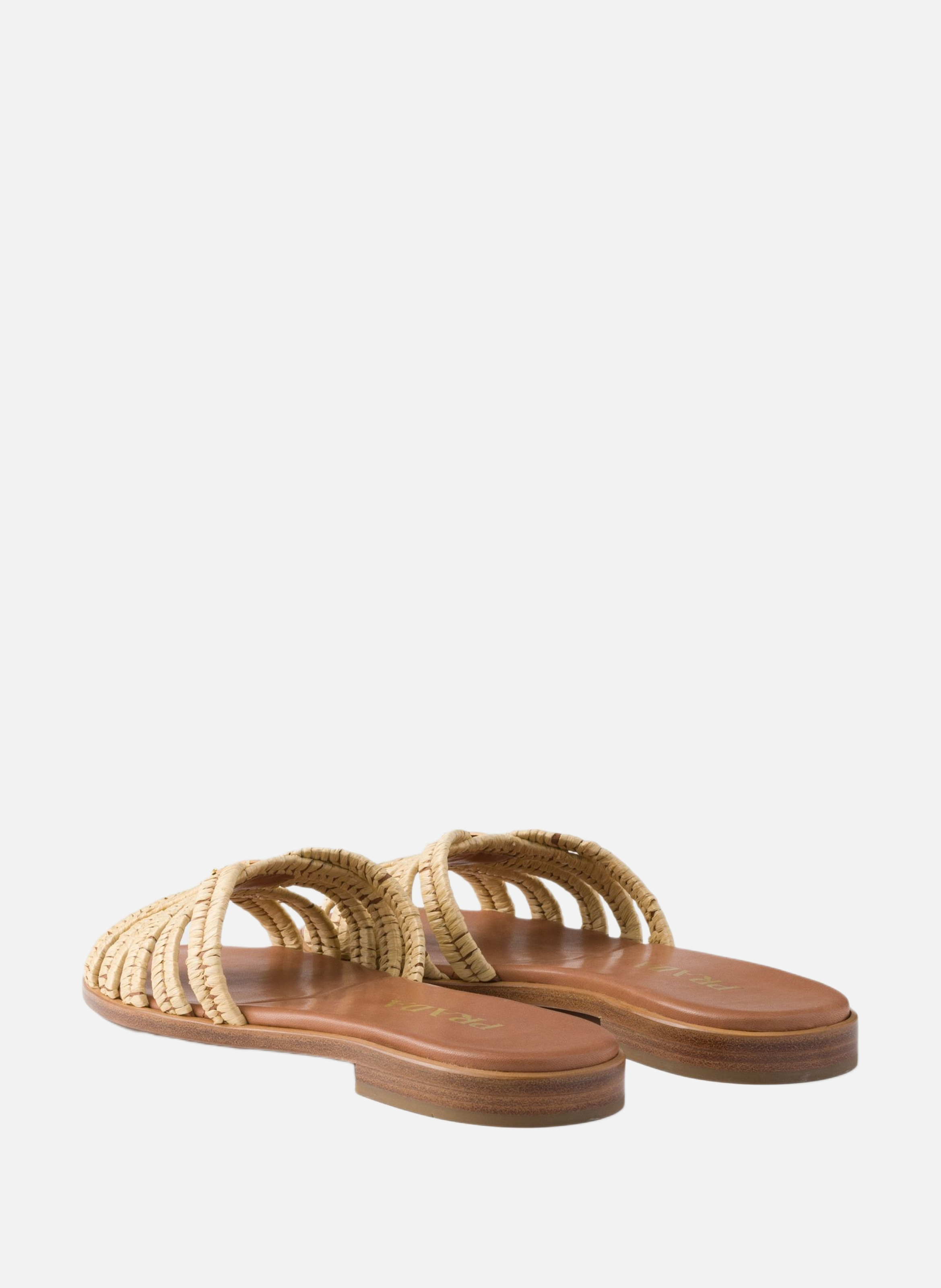 Mules en crochet PRADA Beige