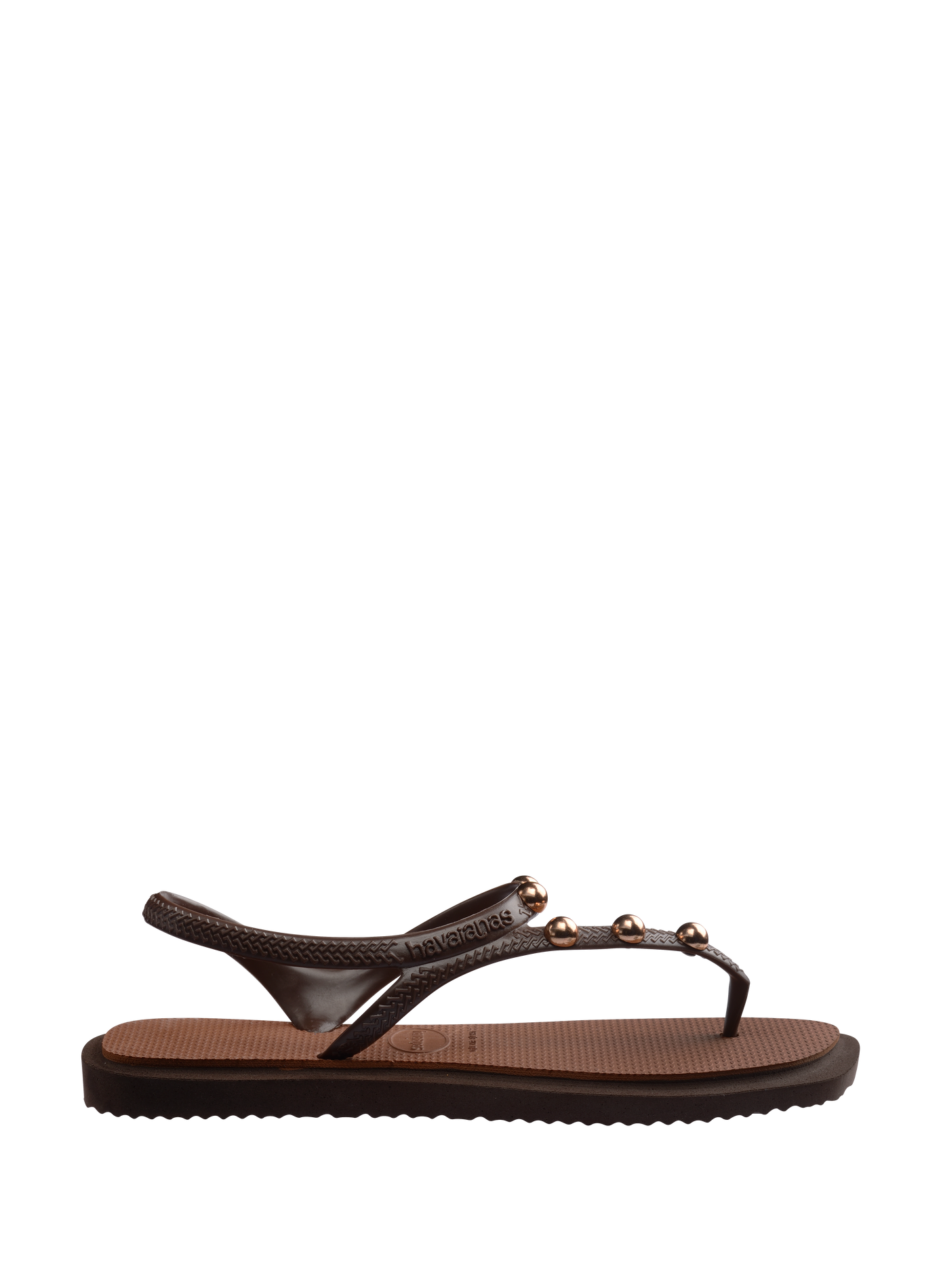 Flash Fusion flat sandals with beads HAVAIANAS Brown