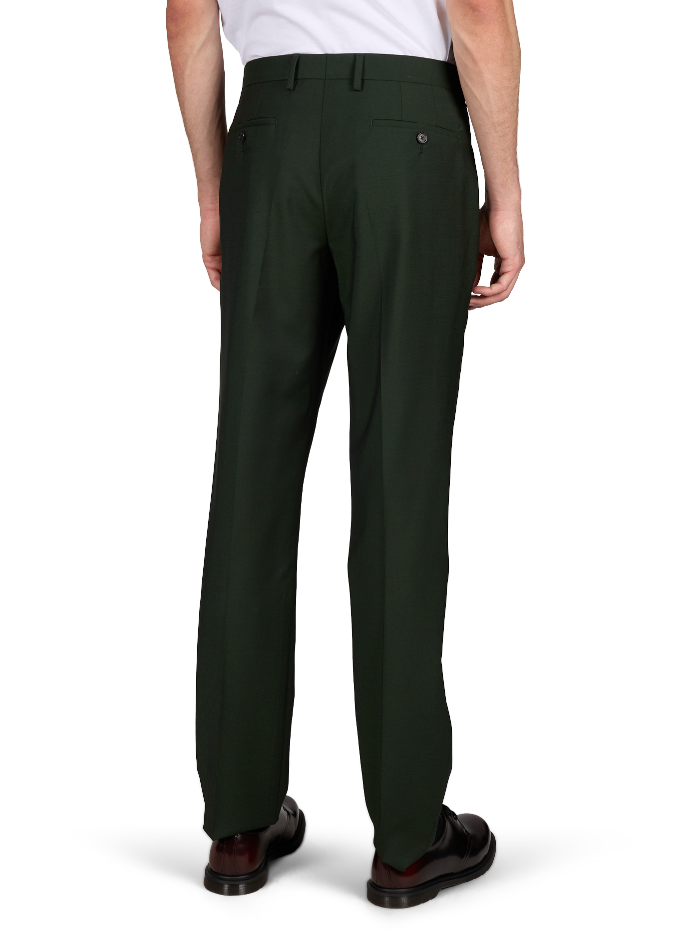 Fitted three-piece suit The Soho in mohair wool PAUL SMITH Green