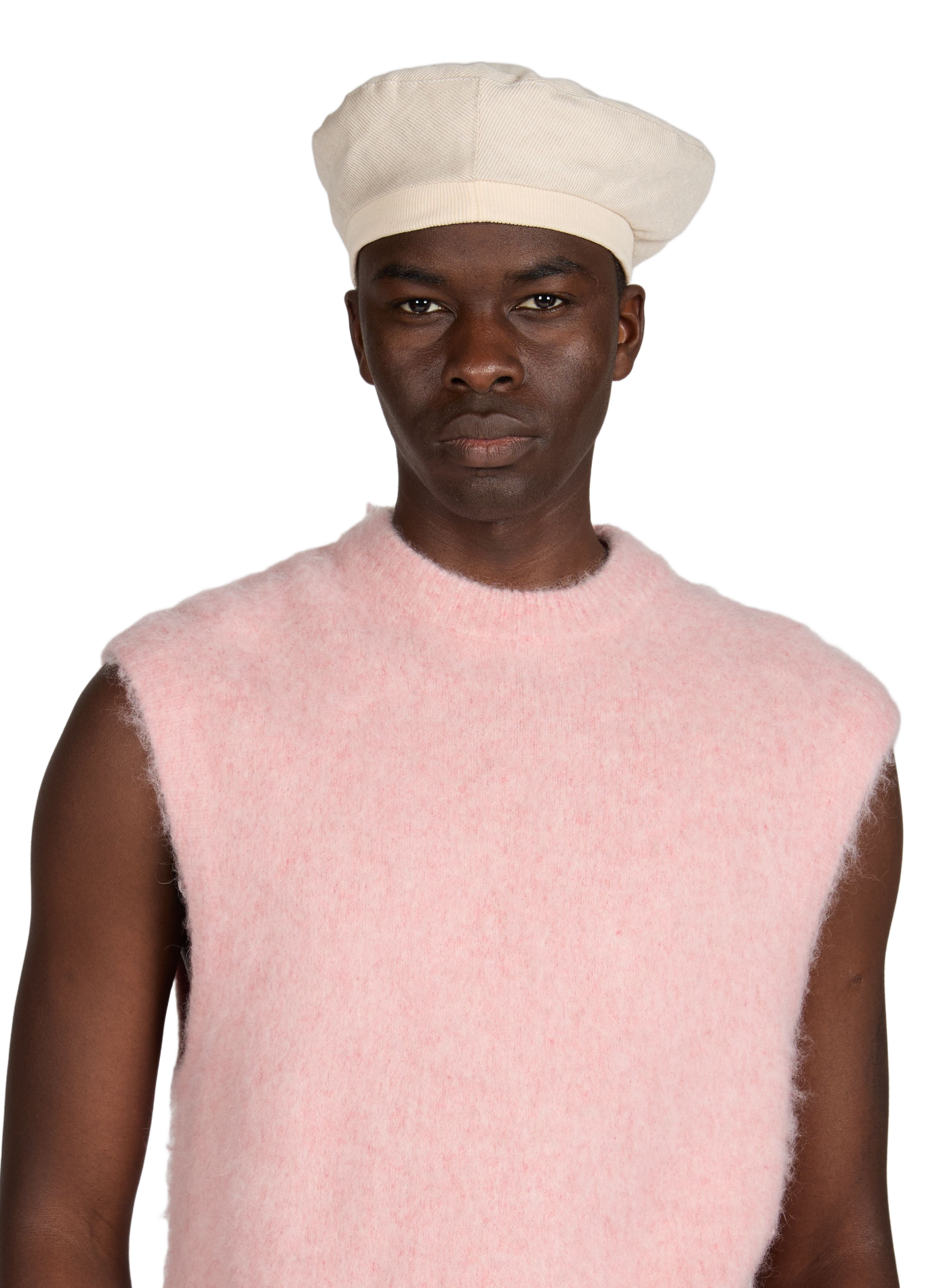 Beret en coton et lin PAUL SMITH Blanc