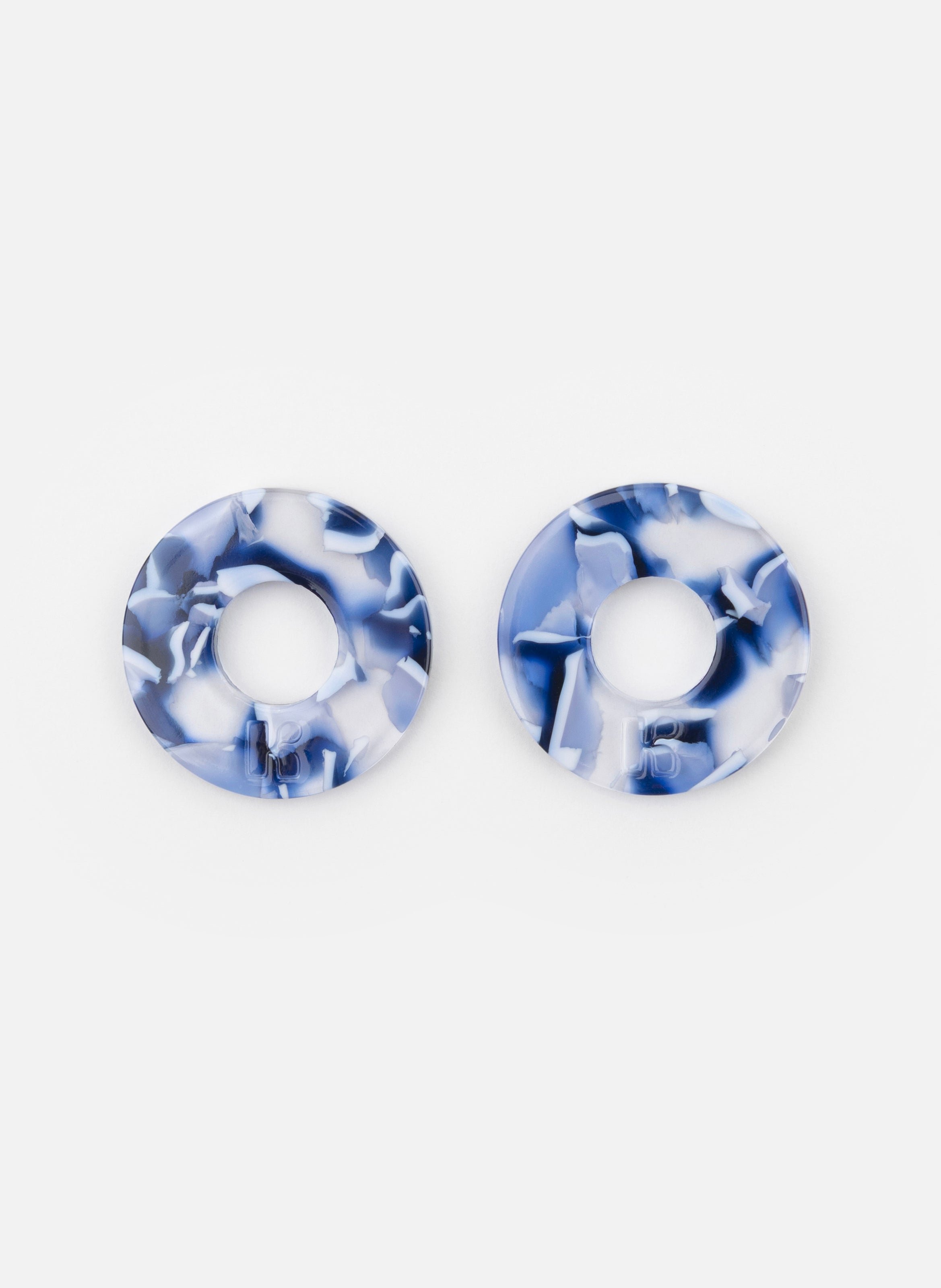 Charms donuts en acétate de cellulose KURAGE GINZA Bleu
