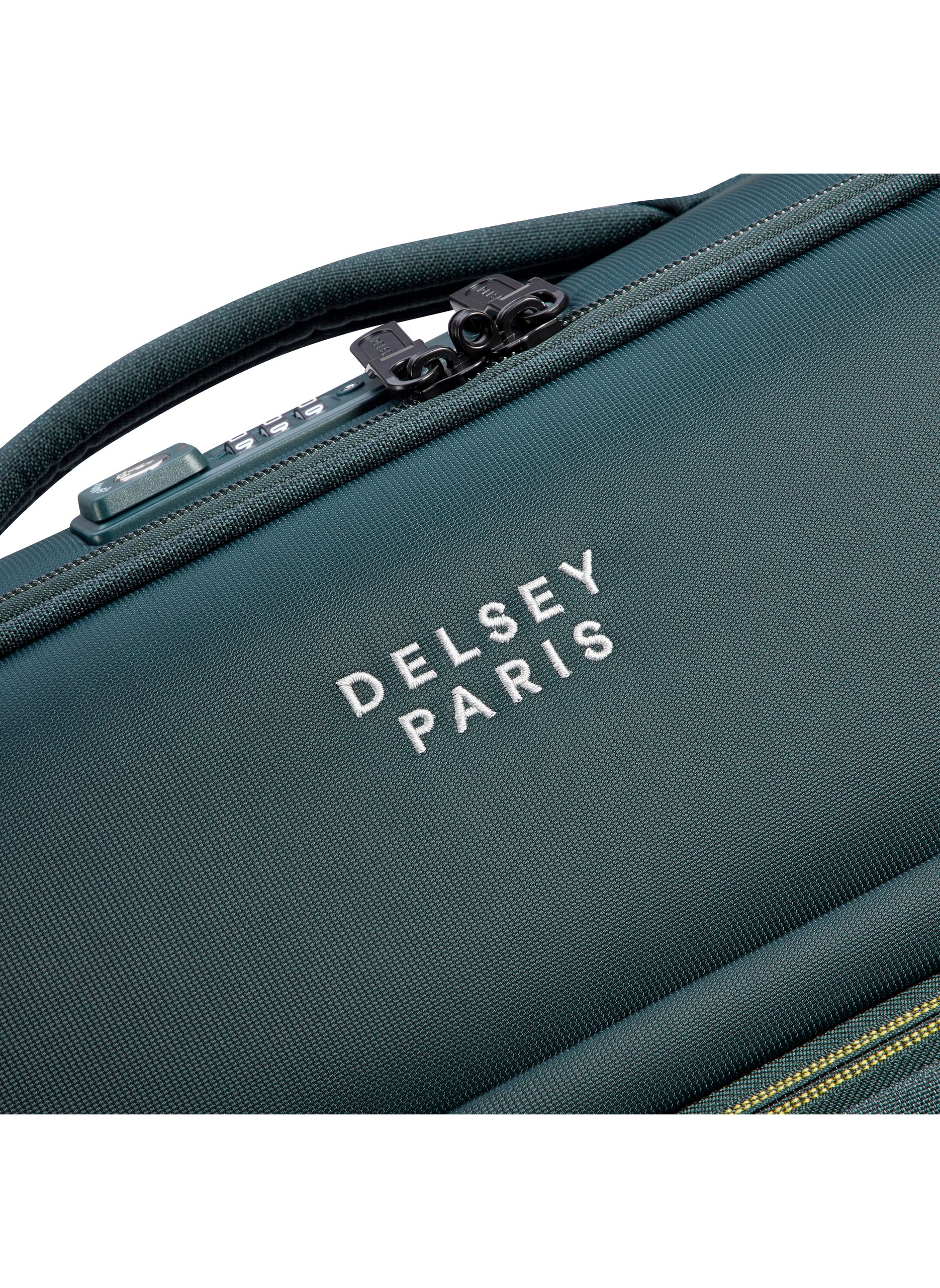 Valise cabine souple taille s - brochant 3 DELSEY PARIS Vert