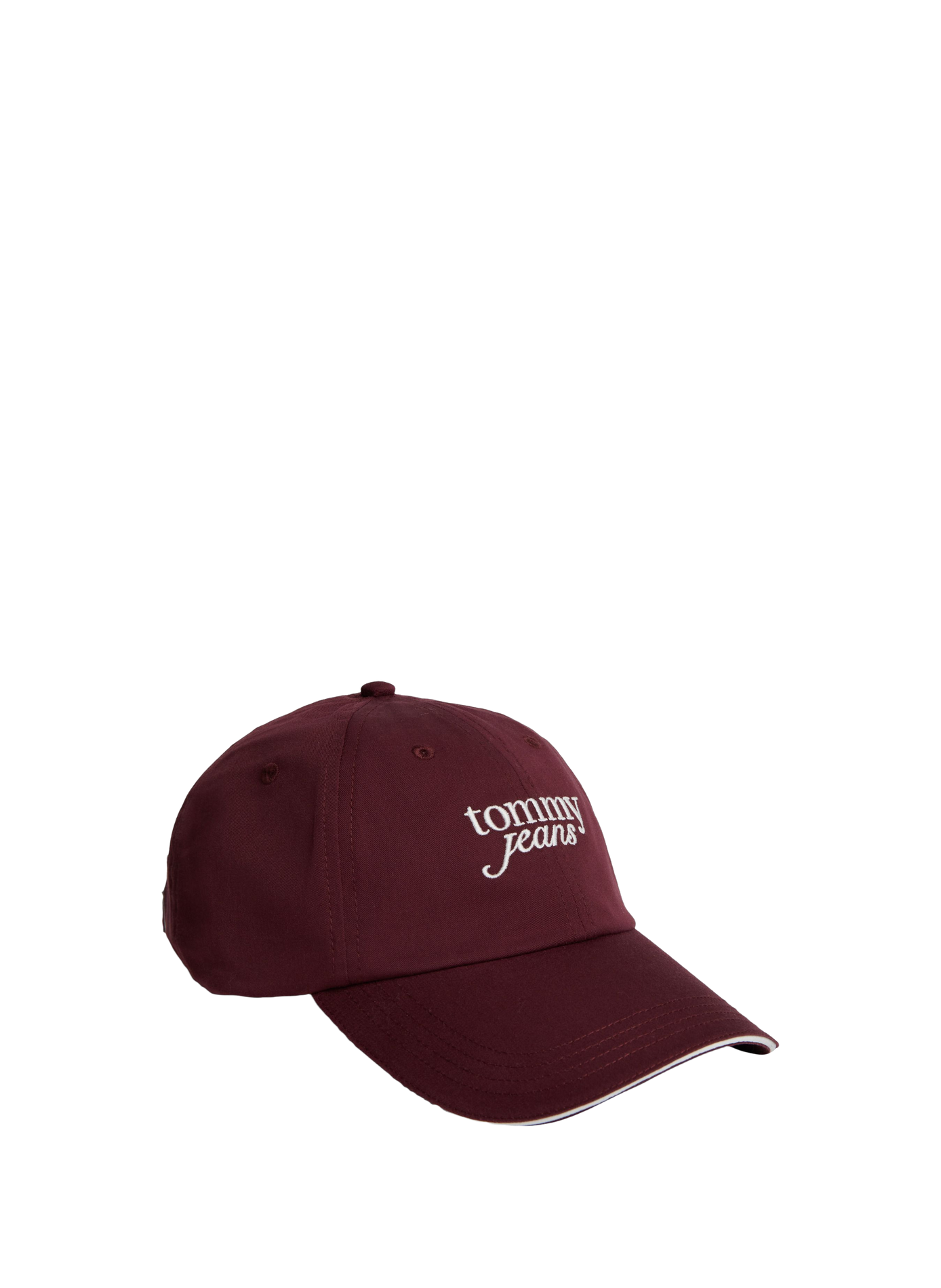 Baseballkappe mit gesticktem Logo aus Baumwolle TOMMY HILFIGER Rot