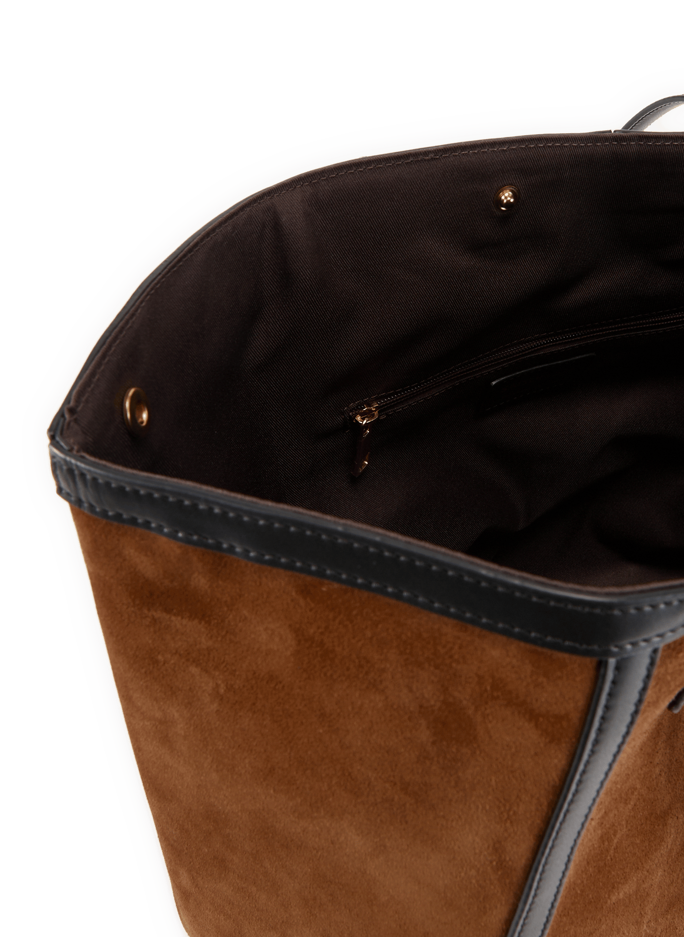 Sac cabas Enzobino en cuir suédé SAISON 1865 Marron