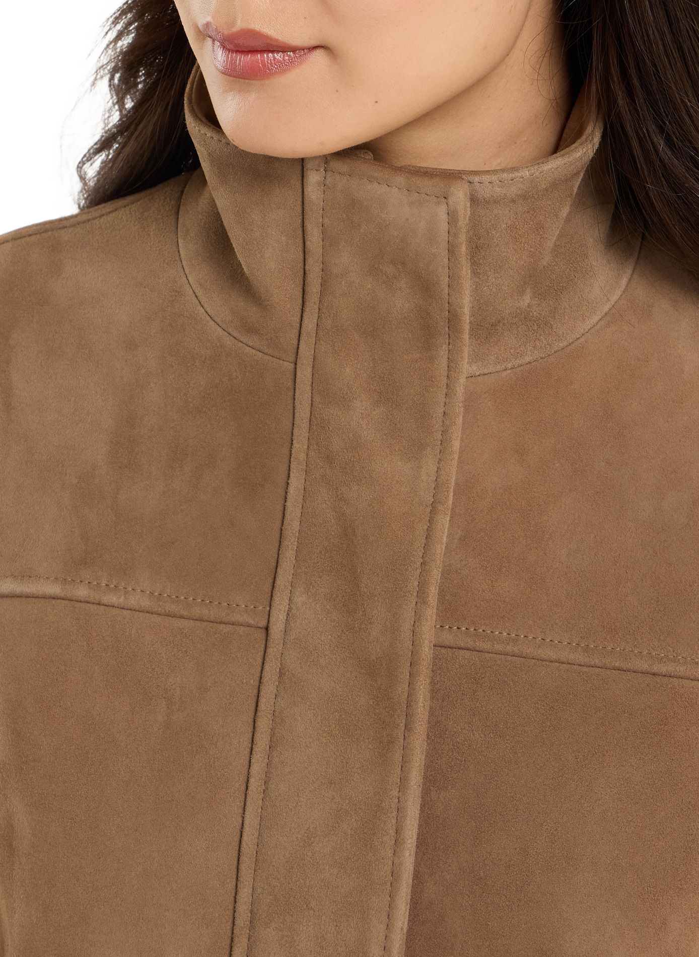 Lederjacke mit Ballonsaum SAISON 1865 Braun