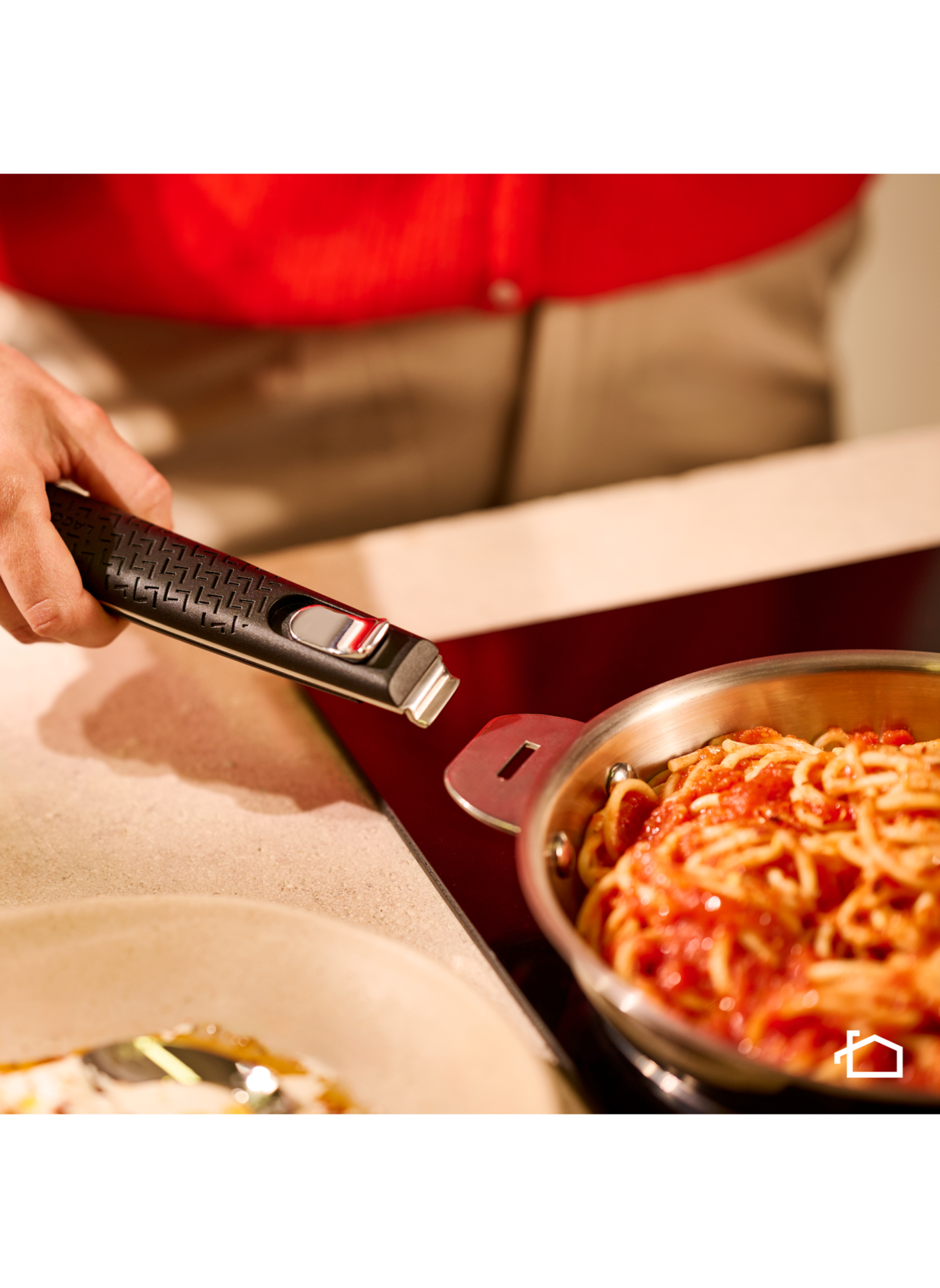 Detachable Space-Saving Handle LAGOSTINA Black