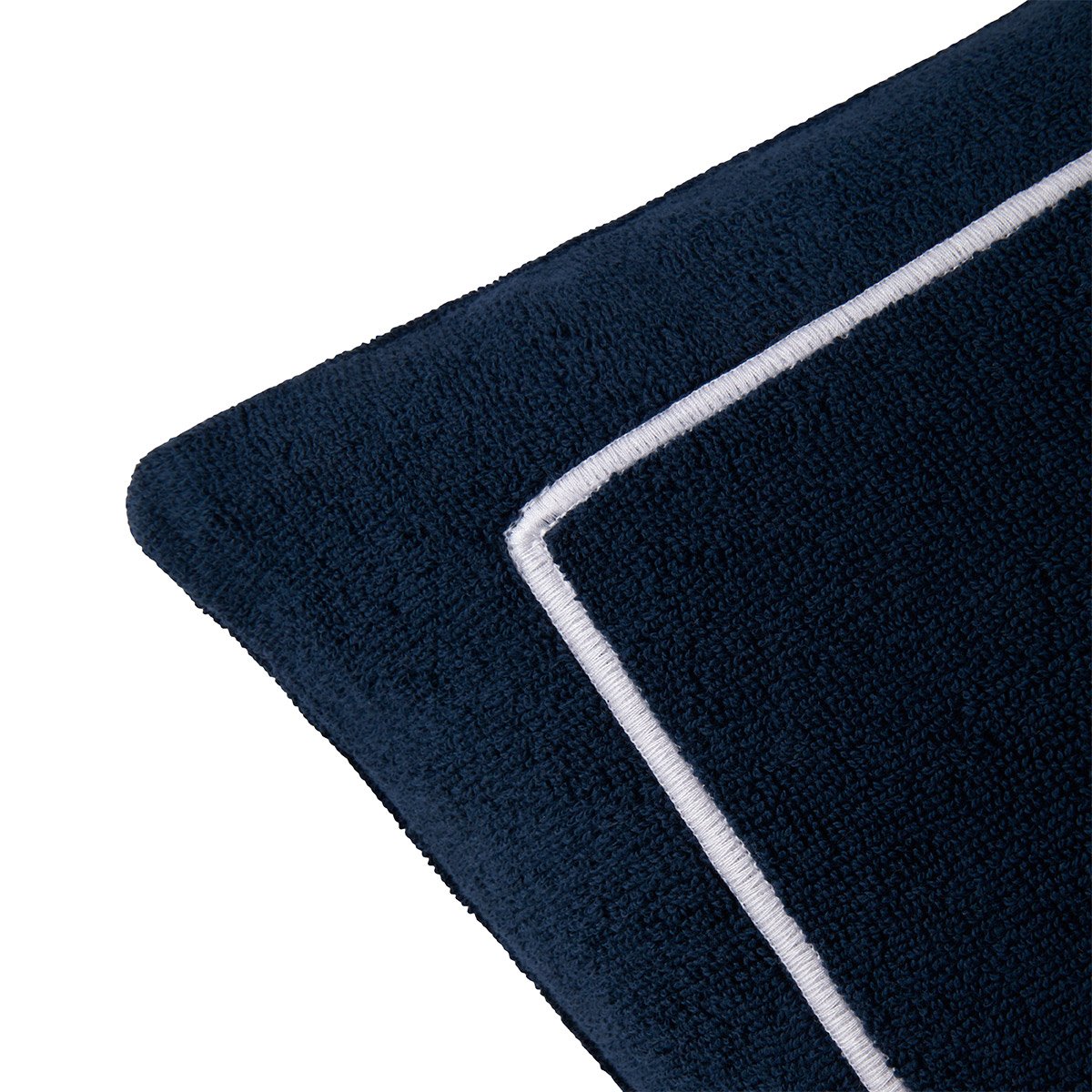 Coussin en coton, croisière YVES DELORME Bleu