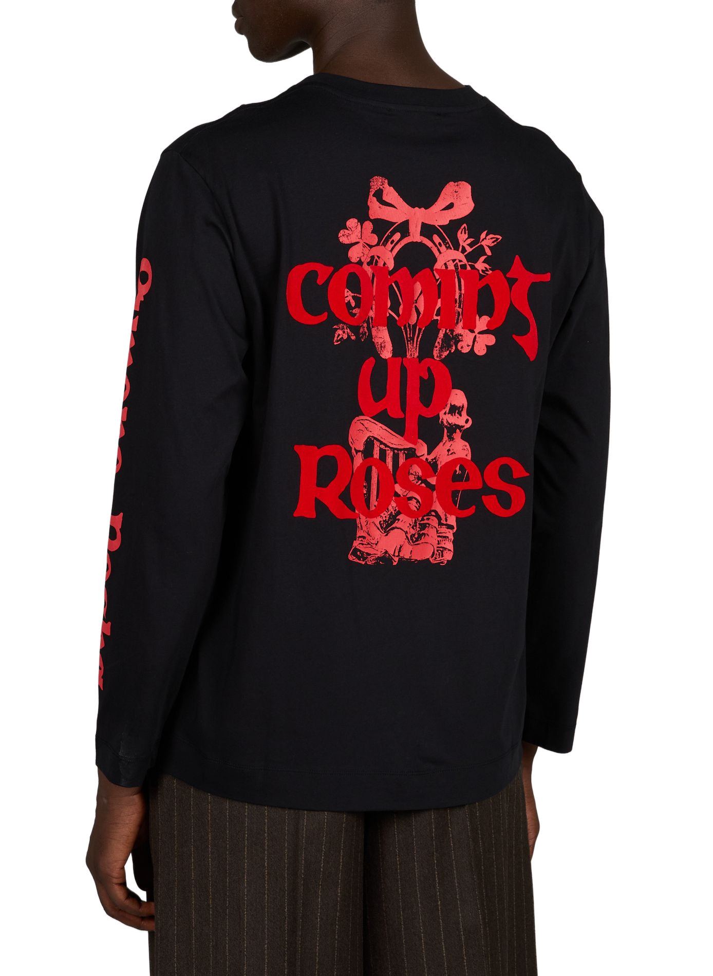 T-shirt droit en coton SIMONE ROCHA Noir