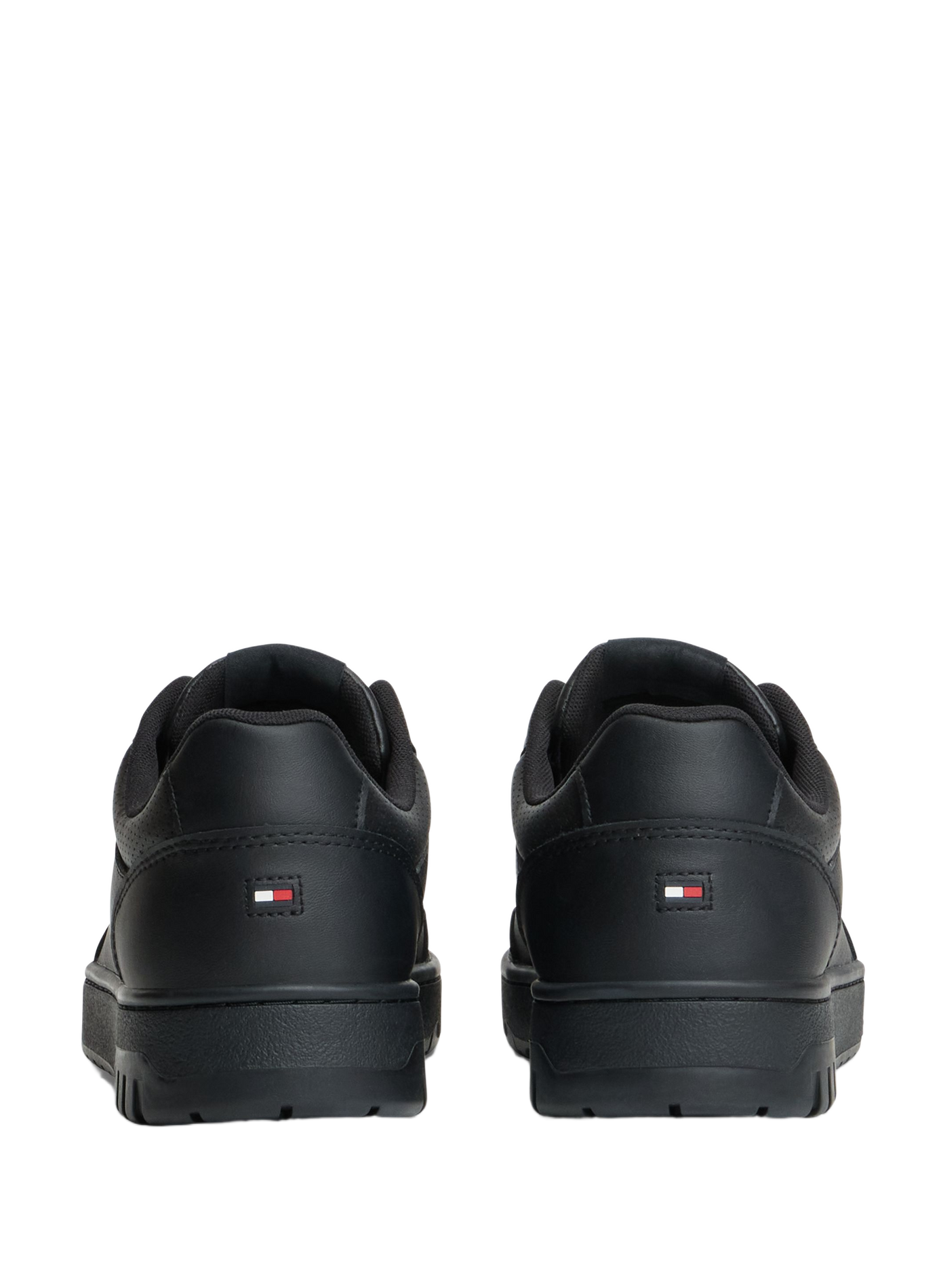 Low-top leather sneakers TOMMY HILFIGER Black