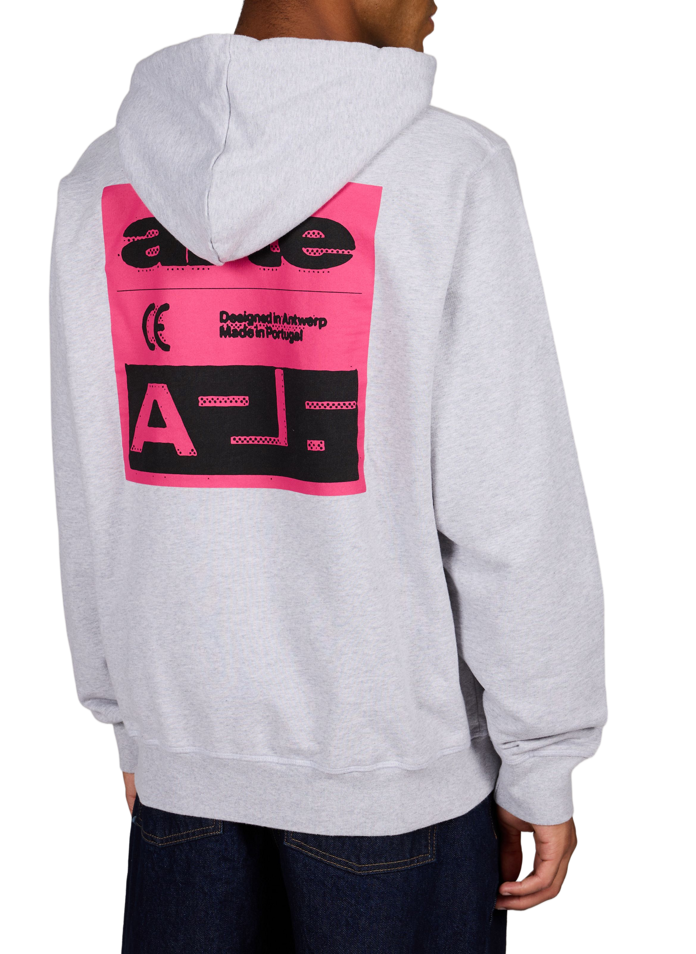 Bedruckter Kapuzenpulli aus Baumwolle ARTE ANTWERP Grau