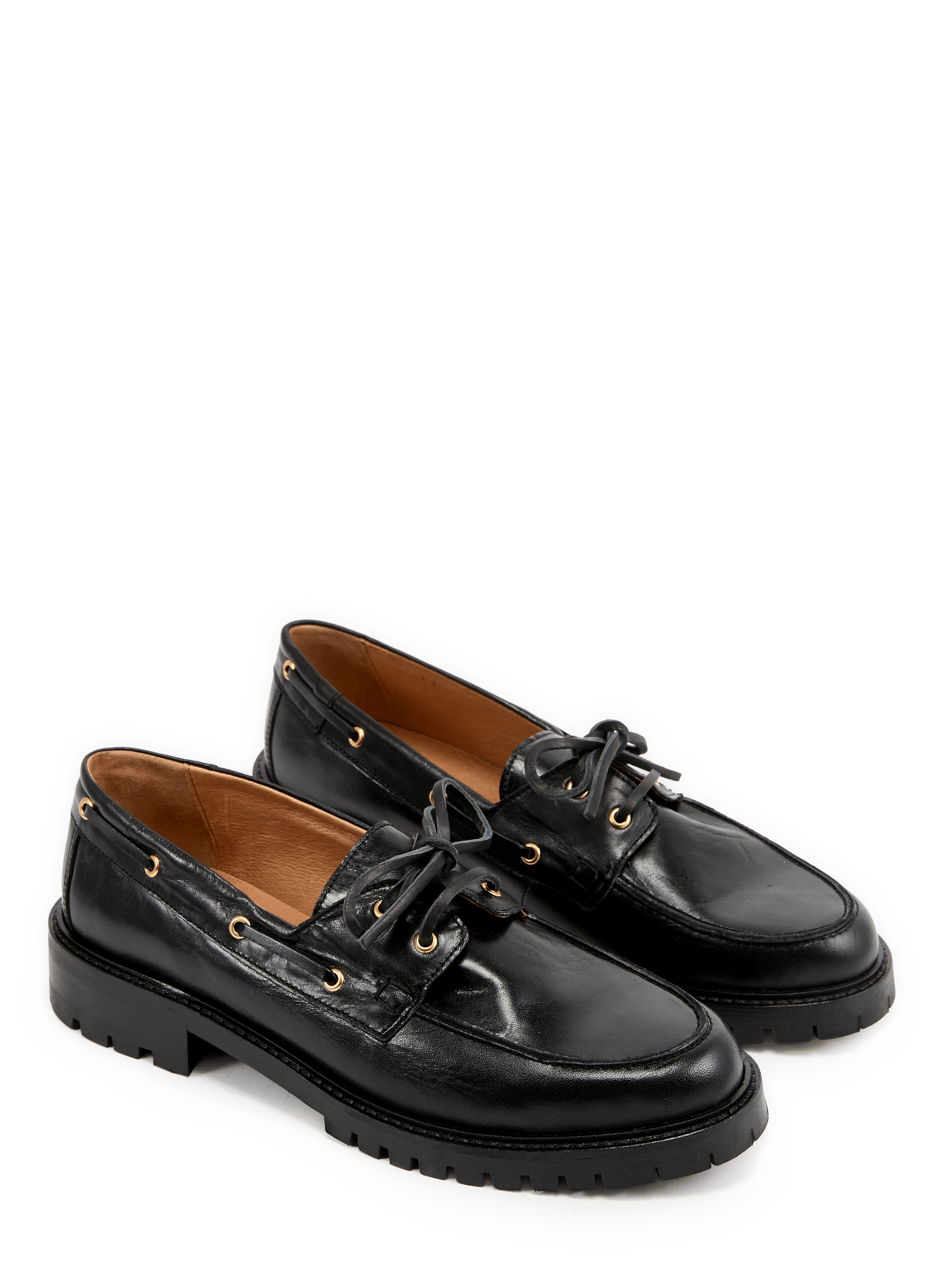 Chunky suède boots SAISON 1865 Zwart