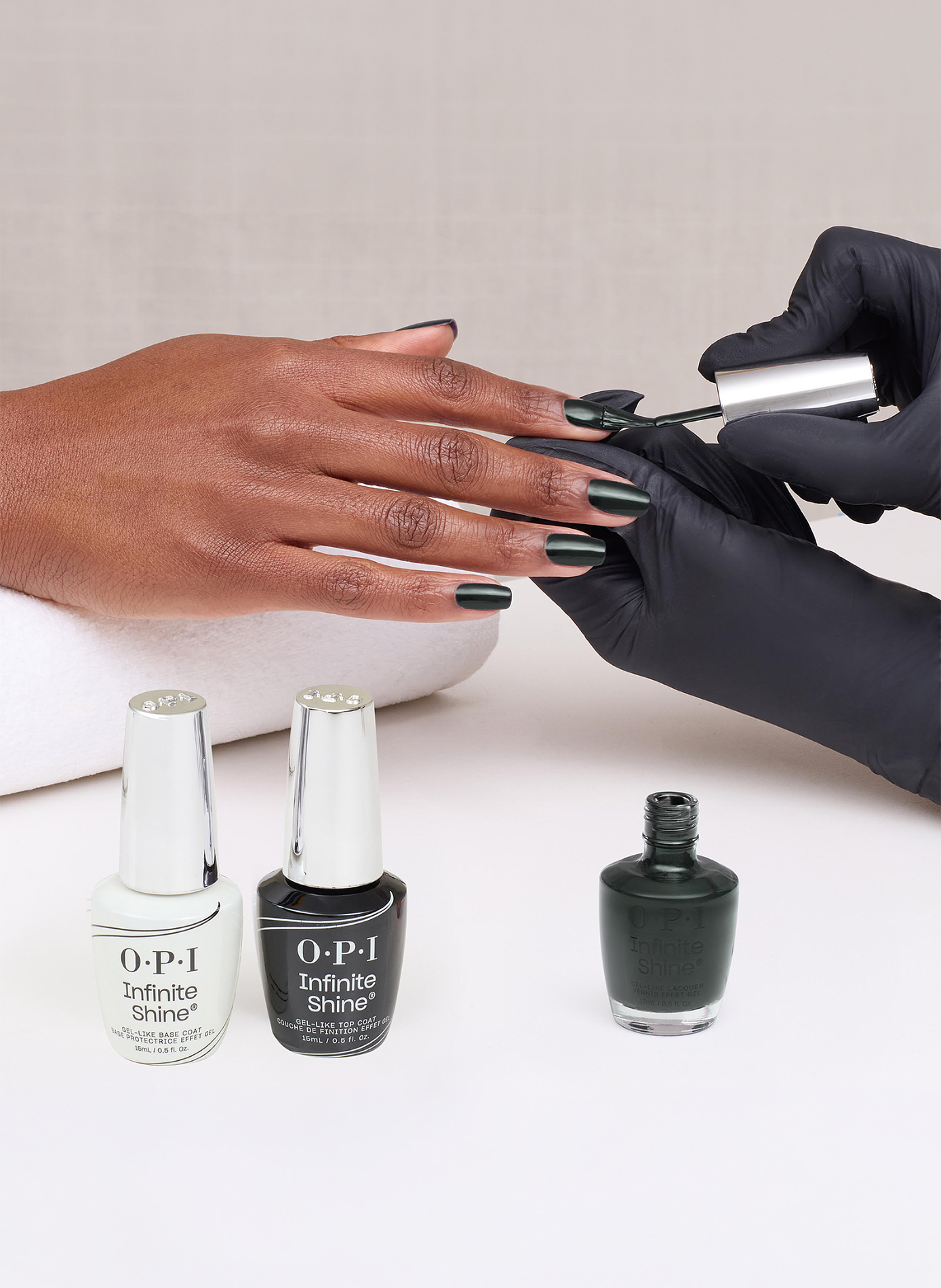 Nein! Nein! Nein! OK Fine! - Infinite Shine OPI Gris foncé