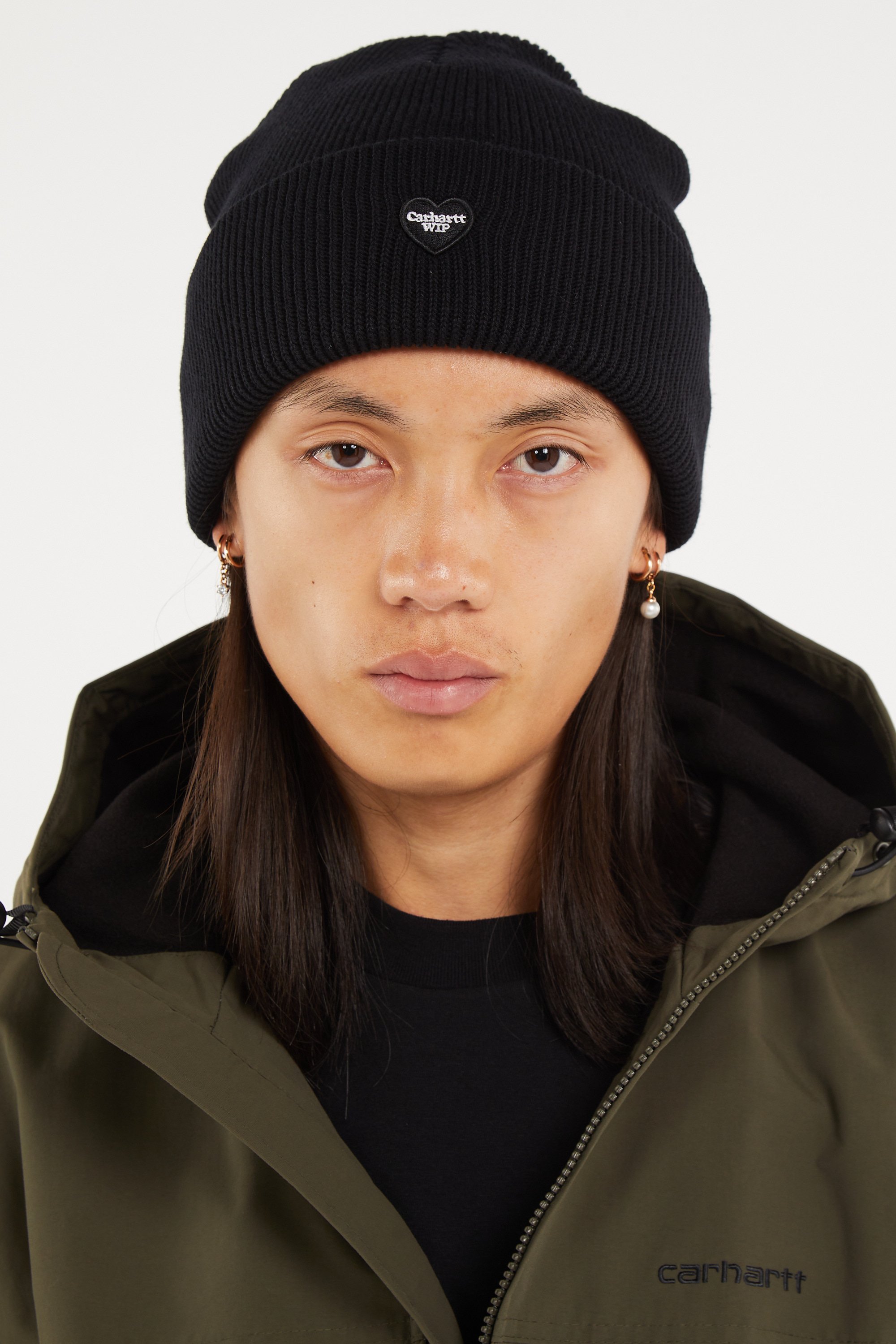 Bonnet small heart beani CARHARTT WIP Noir
