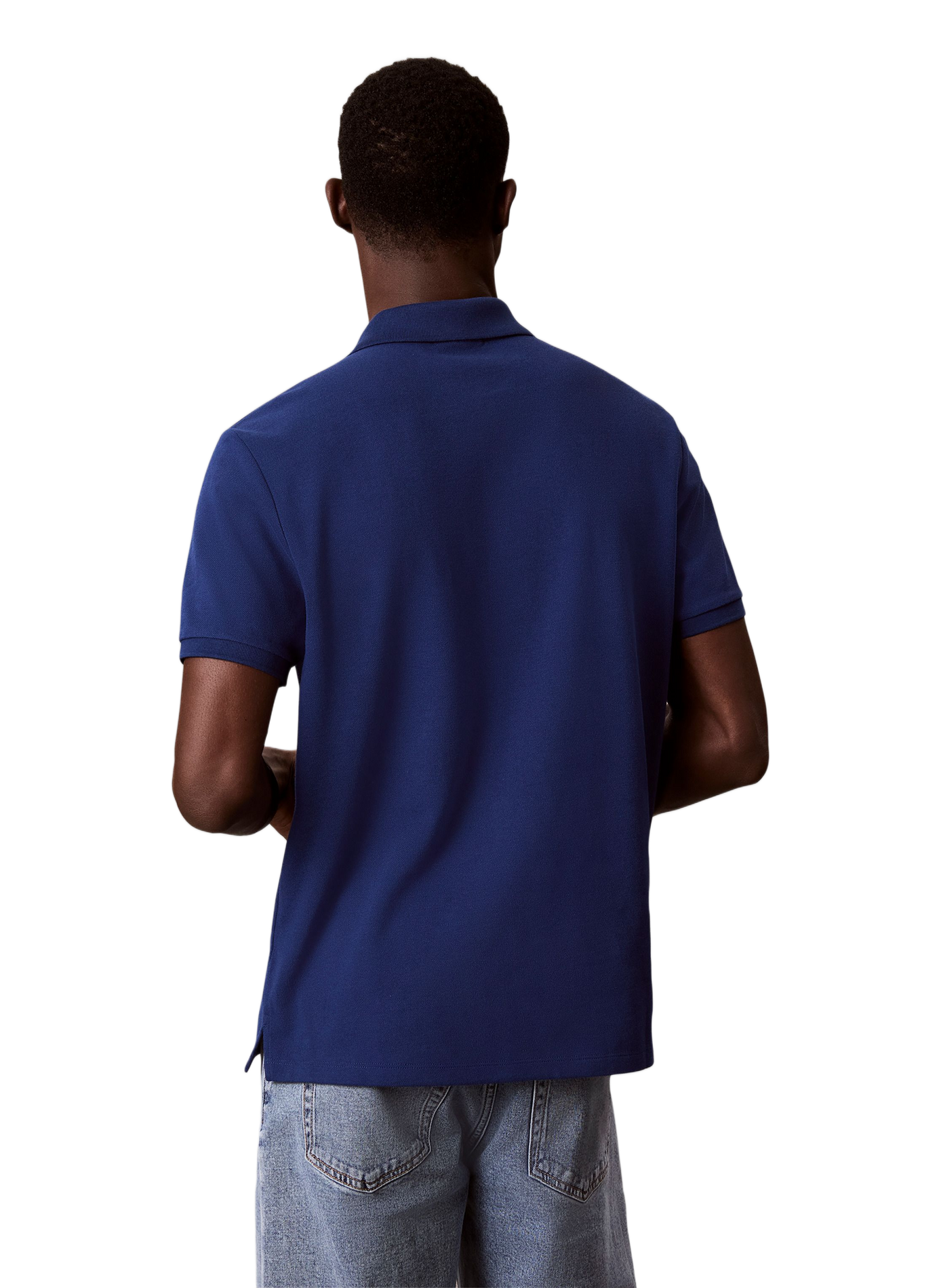 Katoenen poloshirt met korte mouwen CALVIN KLEIN Blauw