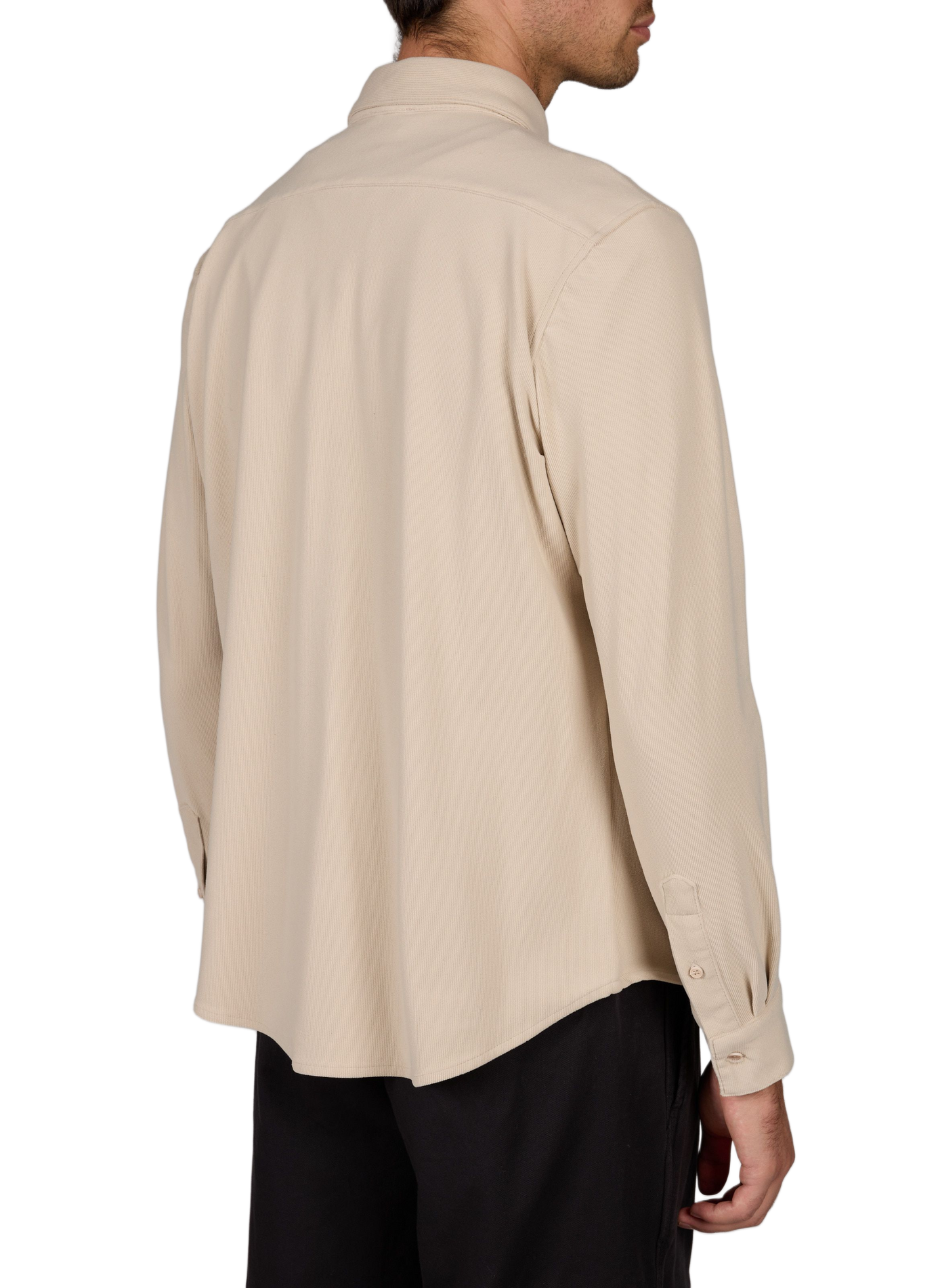 Straight shirt in corduroy velvet effect 1789 CALA Beige
