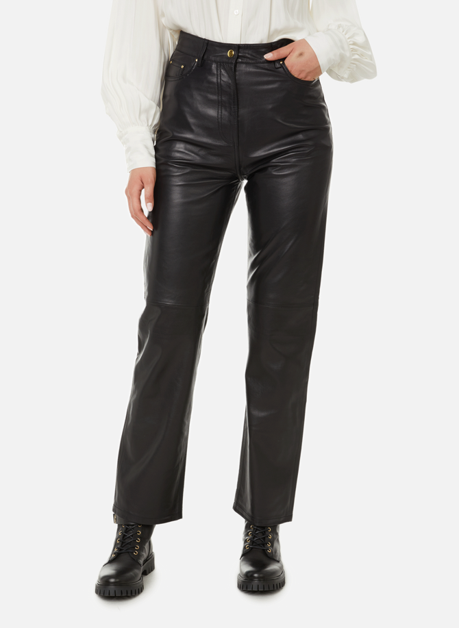Straight leather trousers SAISON 1865