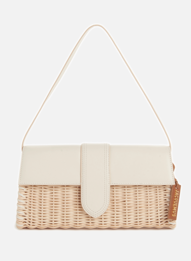 The Bambino Long in wicker and leather JACQUEMUS