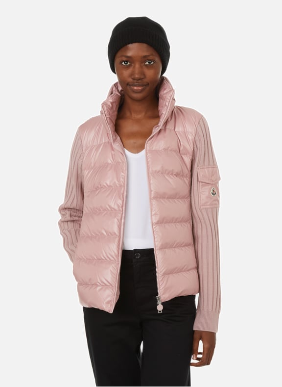 Pink moncler coat womens hotsell