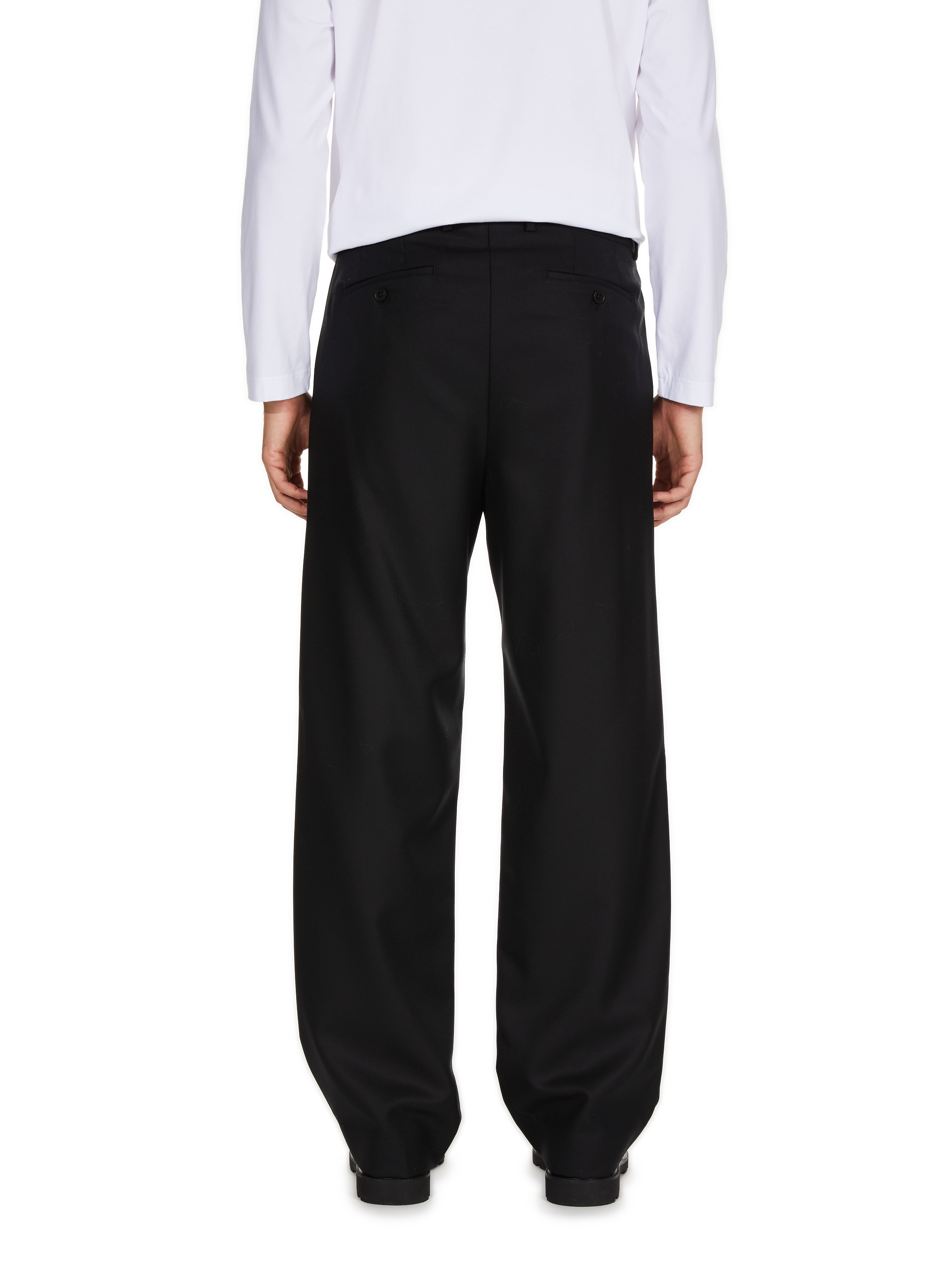 Cropped wool trousers SAISON 1865 Black