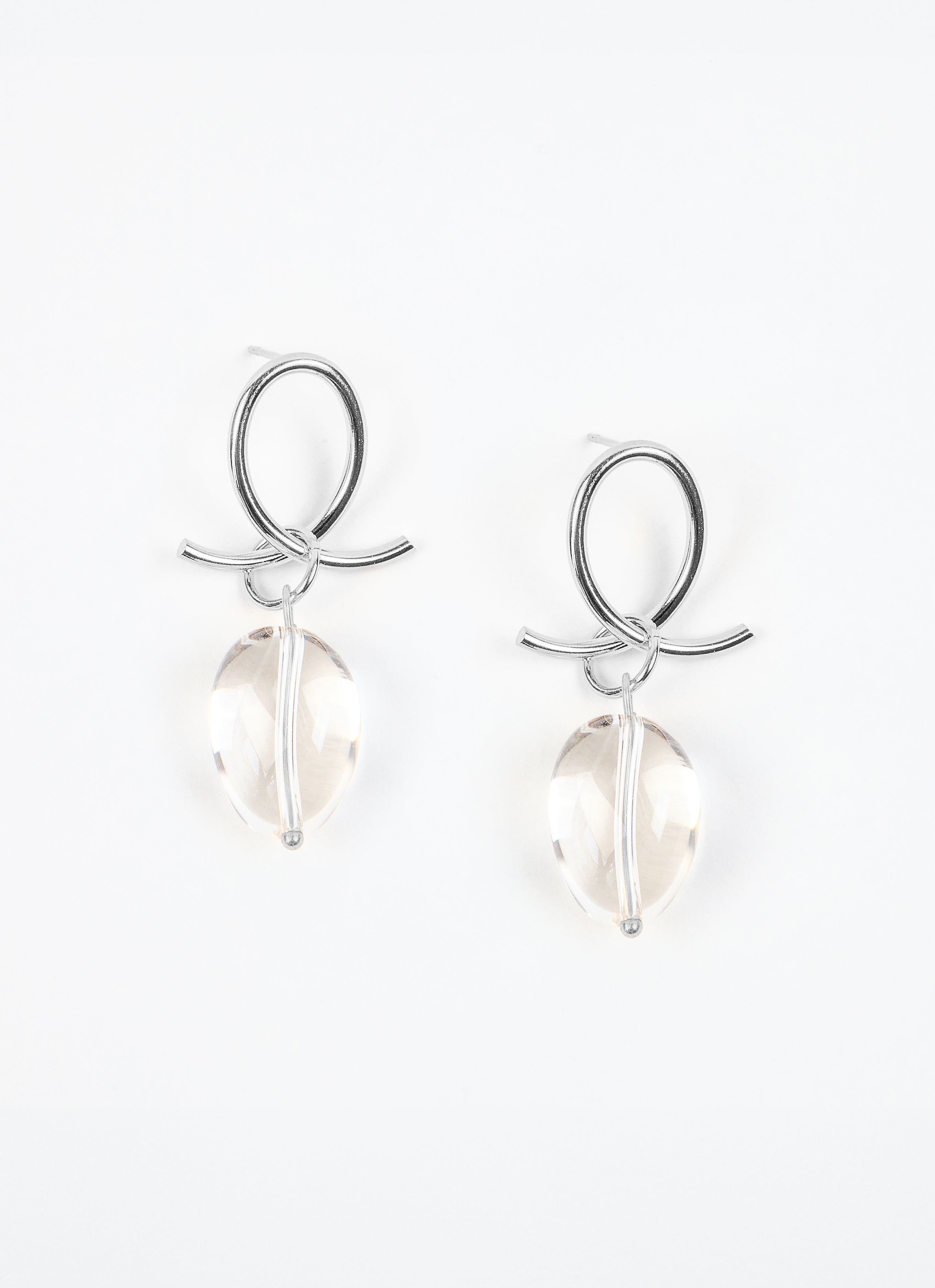 Boucles d'oreille luna cristal de roche argent 925 ArgentANNA SOTTILOTTA