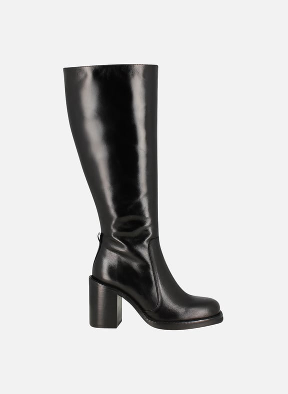 Bottes en cuir bretzel Noir by JONAK JONAK Bottes en cuir bretzel Noir