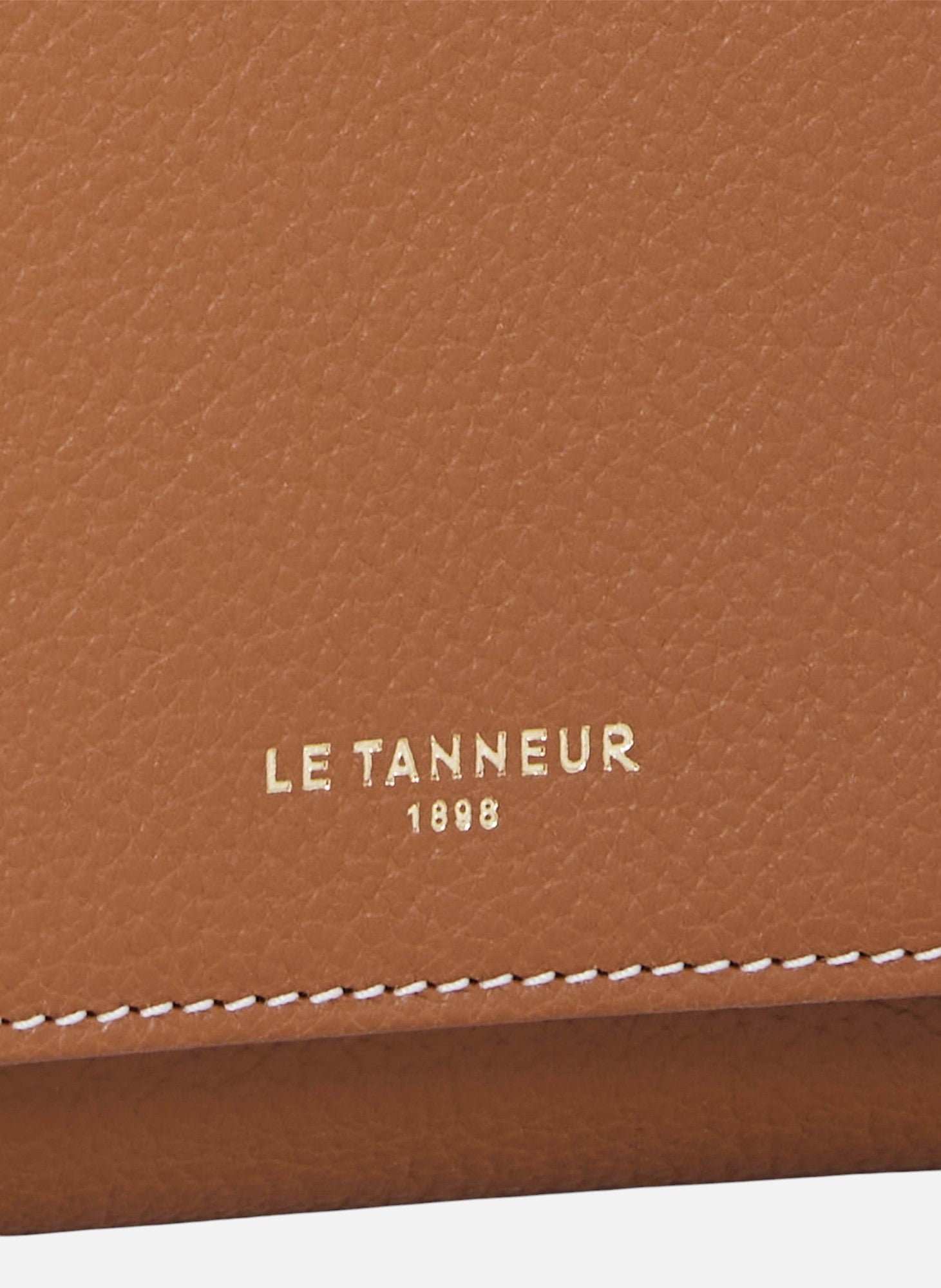 Compagnon zippé emilie en cuir grainé LE TANNEUR Marron