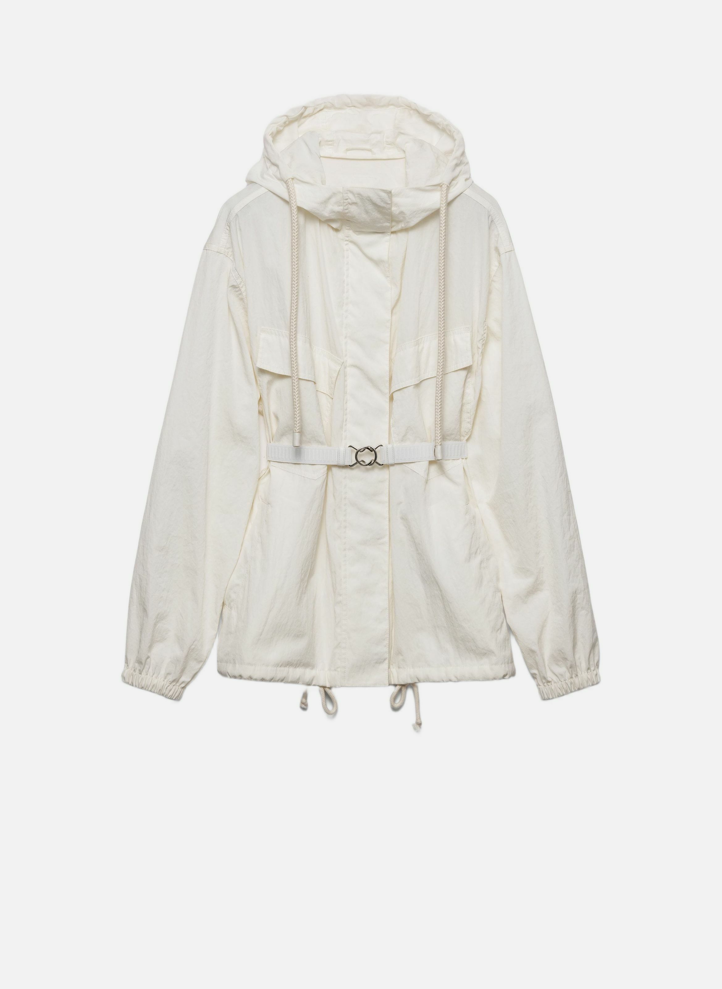 Blouson en pongé technique PRADA Beige