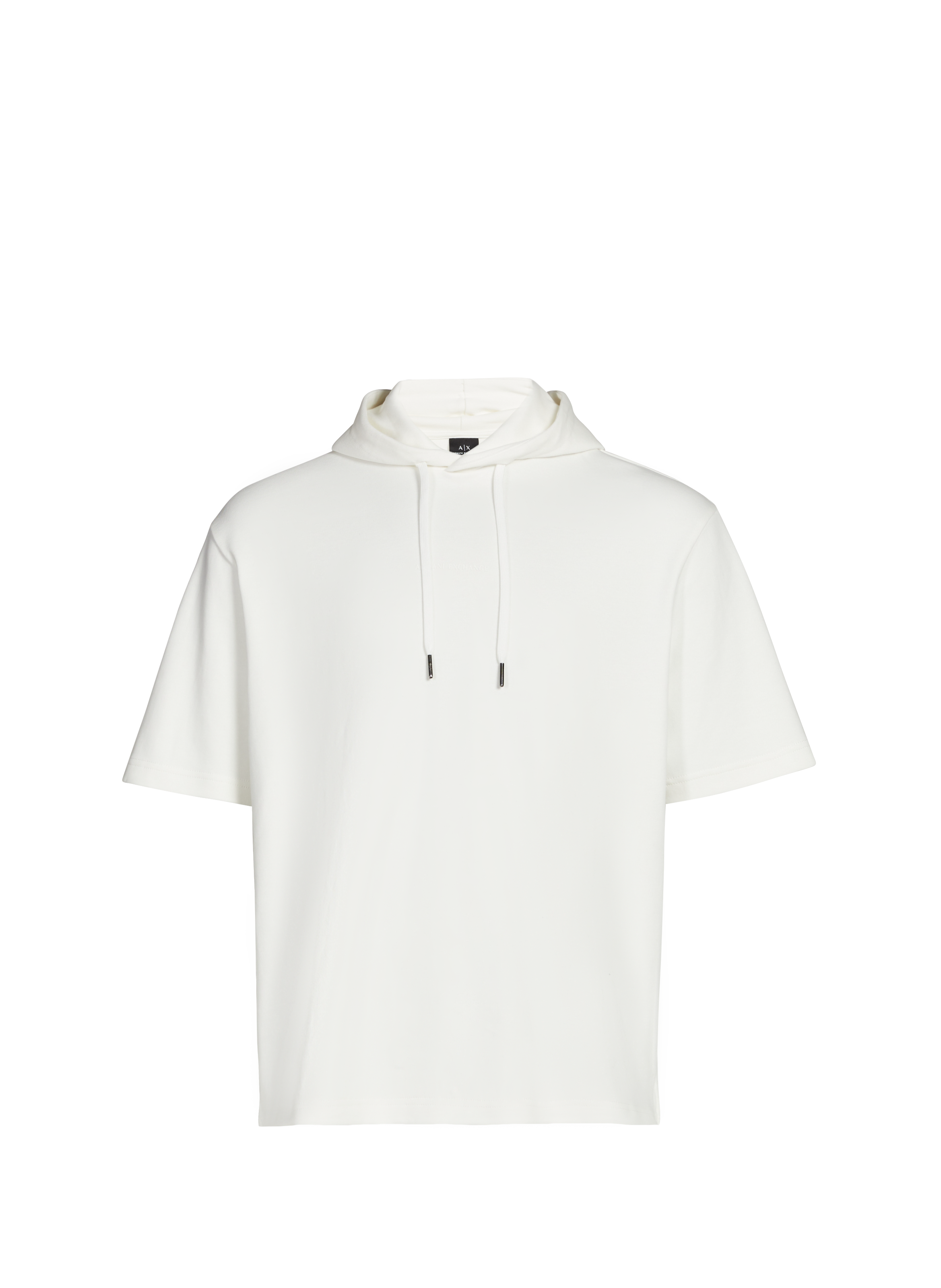 Kurzarm-Sweatshirt aus Baumwolle ARMANI EXCHANGE Weiss